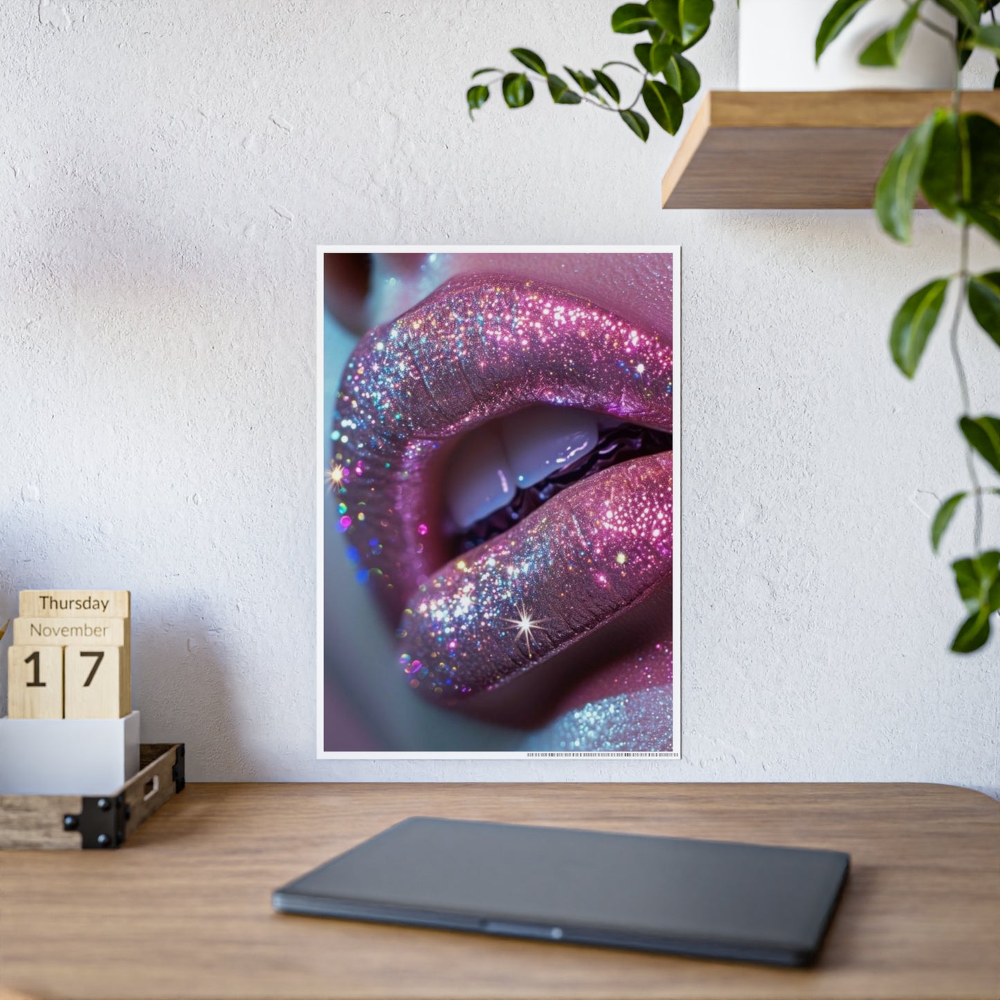 Glitter Lip Gloss Poster