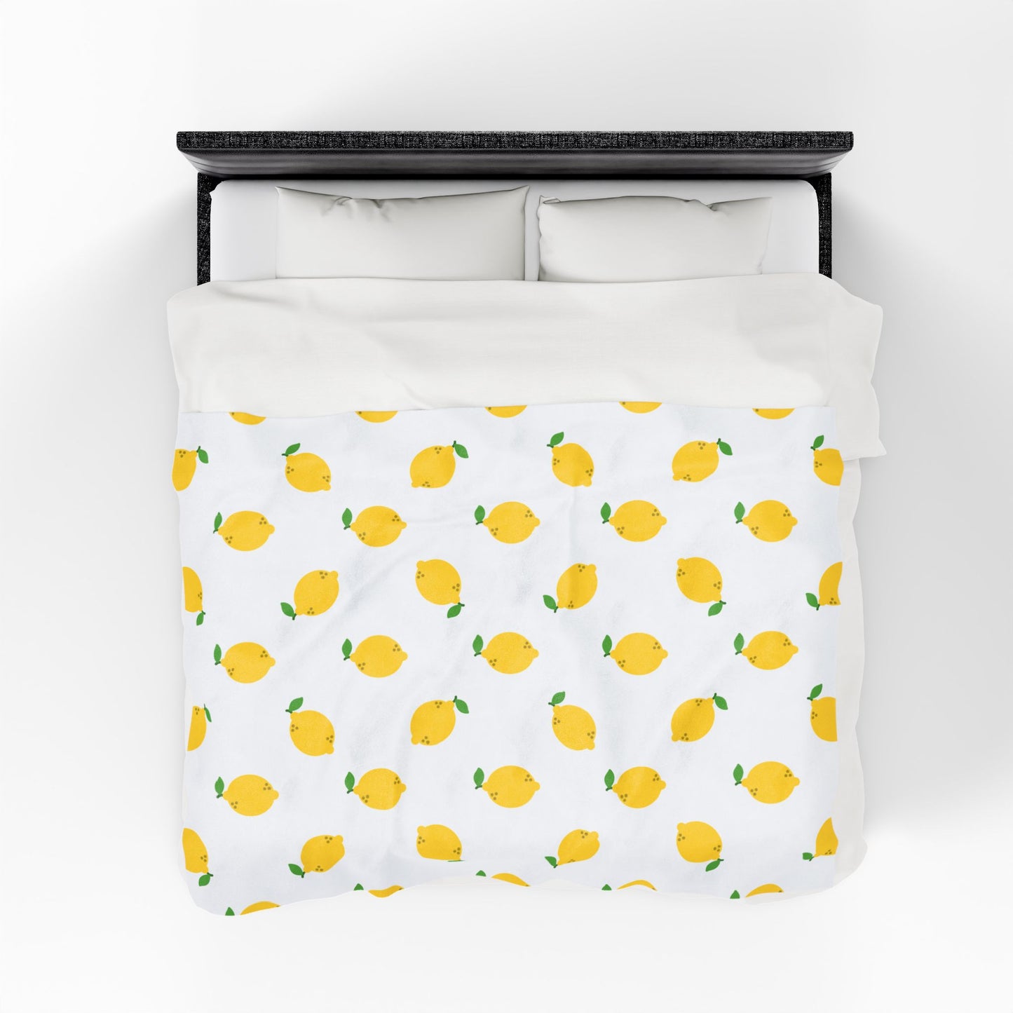 Lemon Obsession Velveteen Plush Blanket