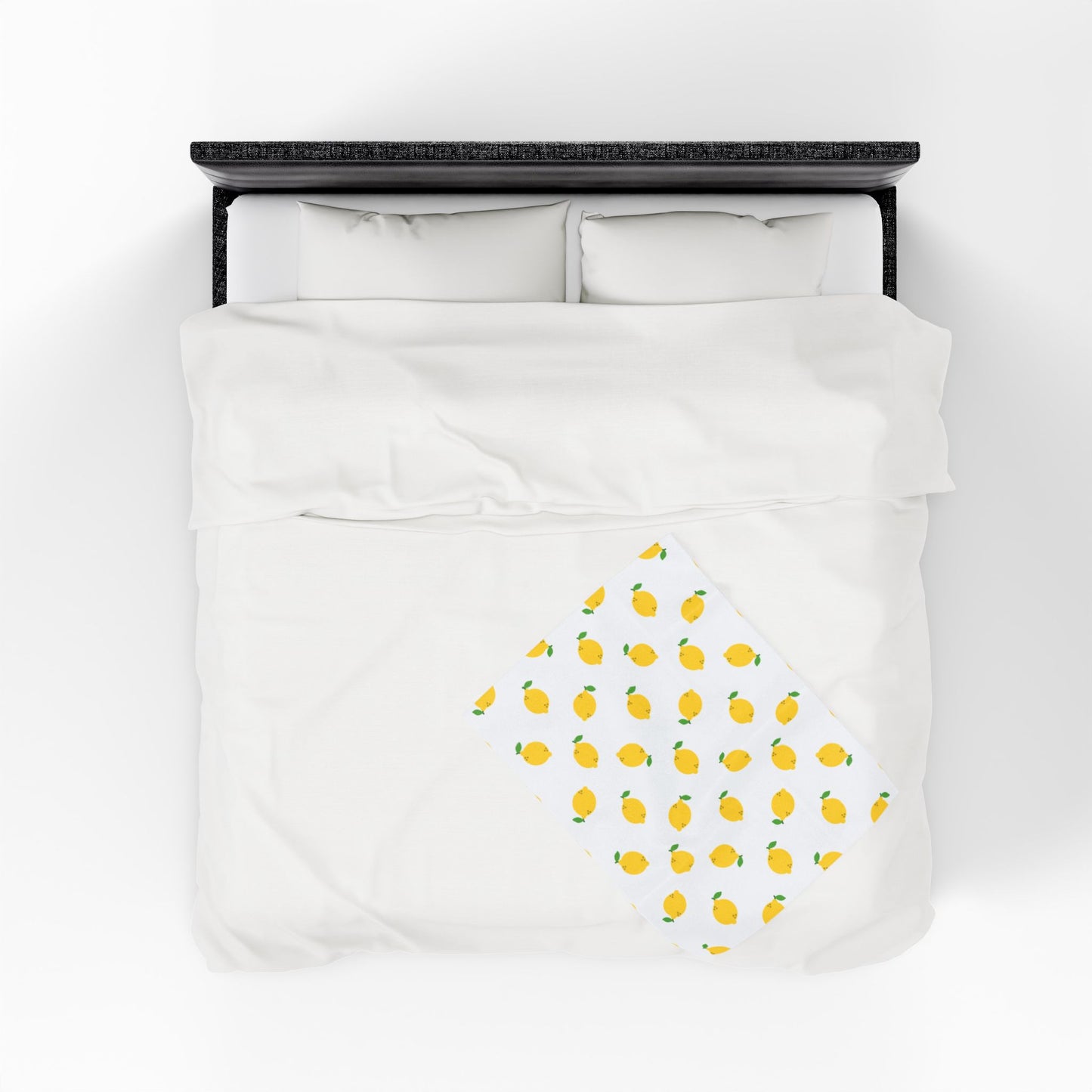 Lemon Obsession Velveteen Plush Blanket