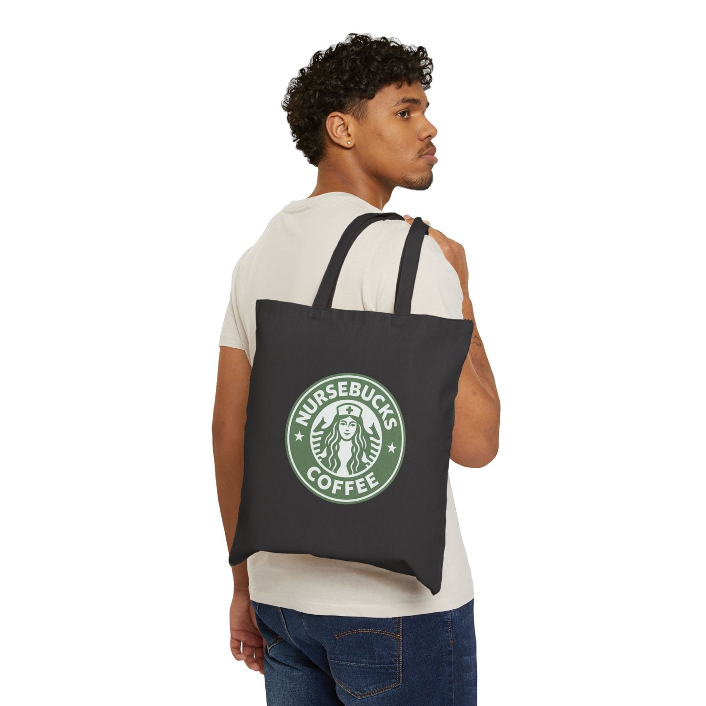 Nursebucks Coffee Cotton Canvas Tote Bag