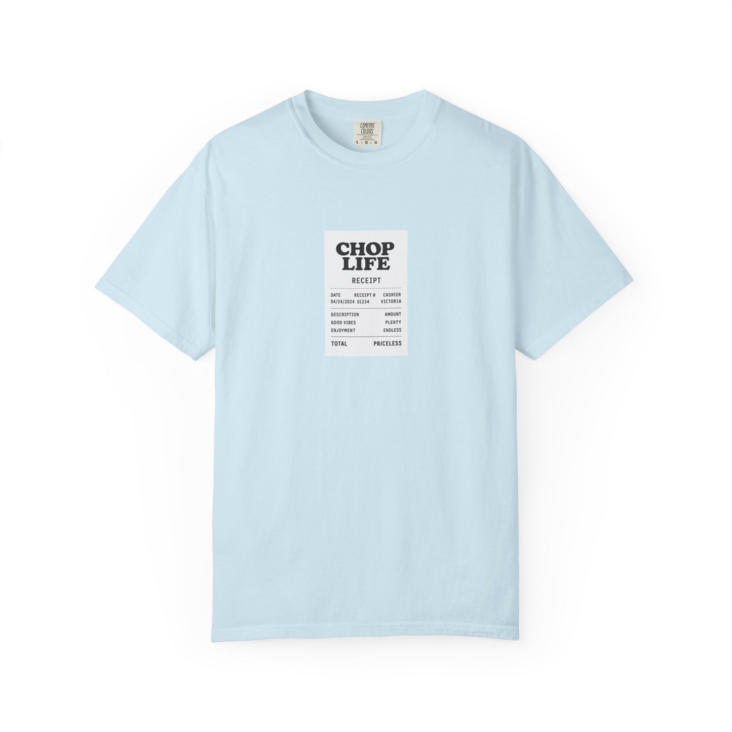 Chop Life Receipt Oversized T-shirt