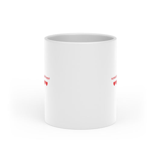 Nurses Do It With Heart-Shaped Mug