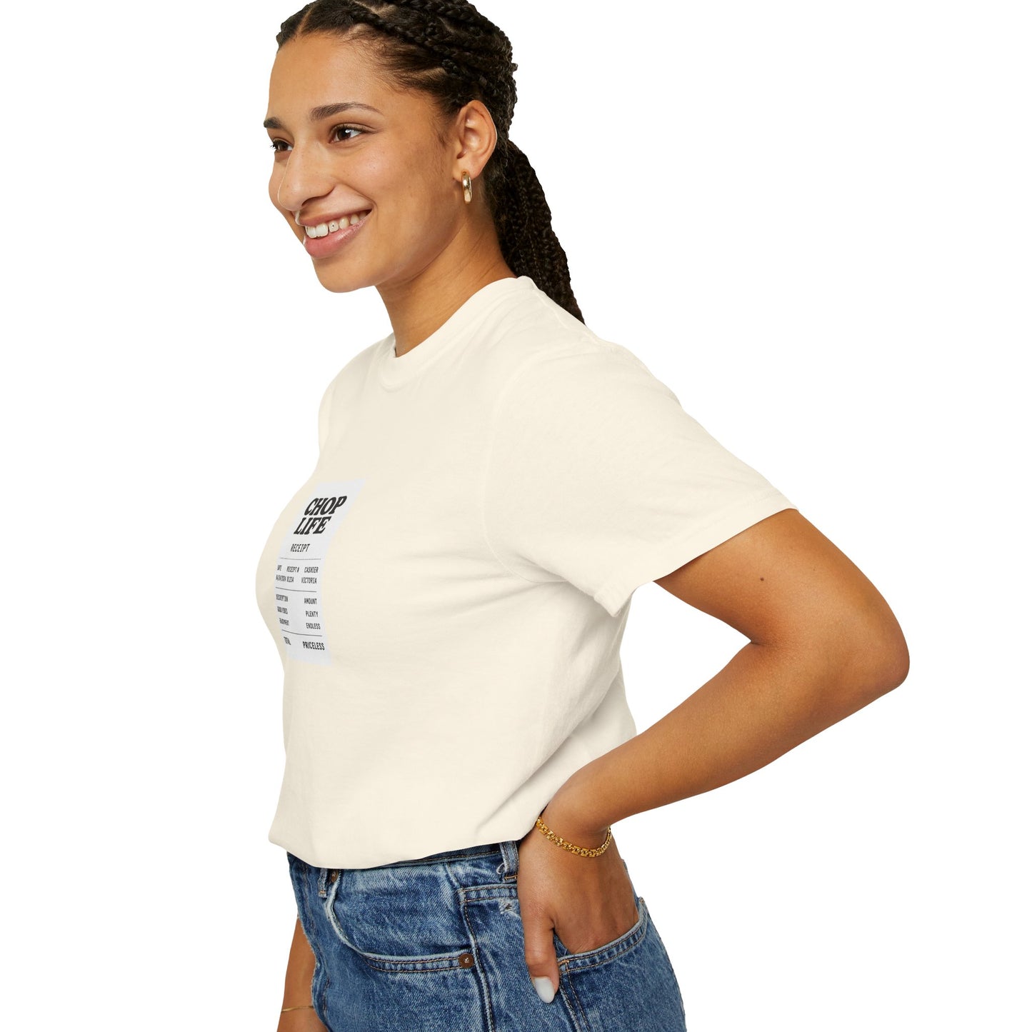 Chop Life Receipt Oversized T-shirt