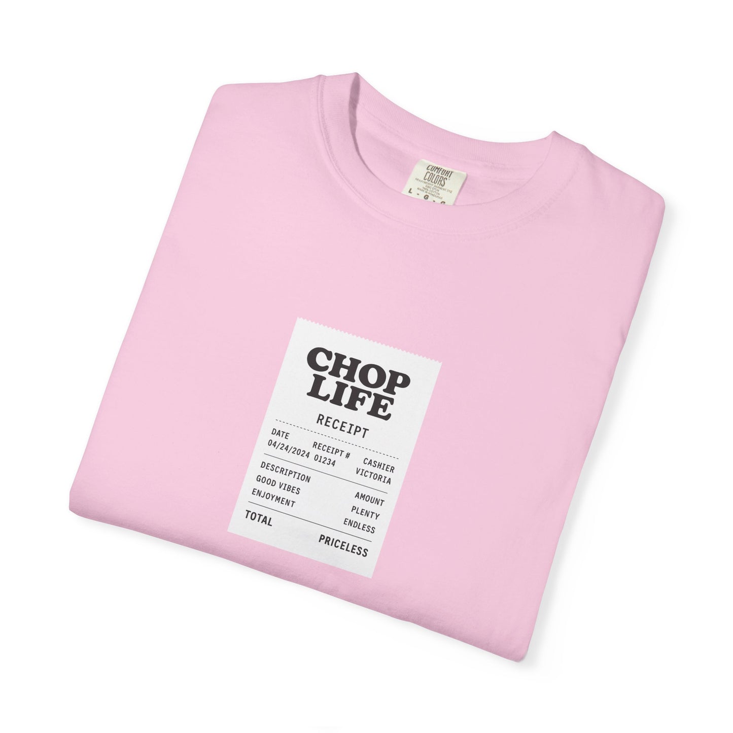 Chop Life Receipt Oversized T-shirt