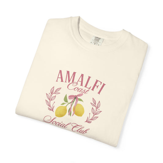 Amalfi Coast Social Club Pink Oversized T-shirt