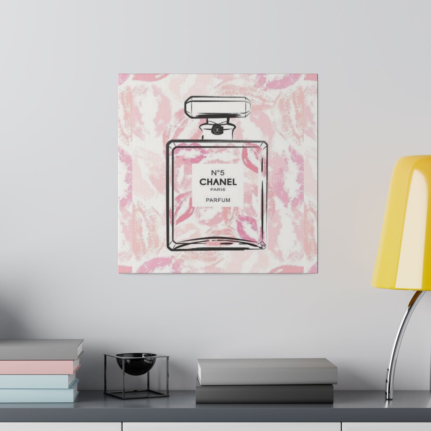Luxury Fragrance Kisses Matte Canvas, Stretched