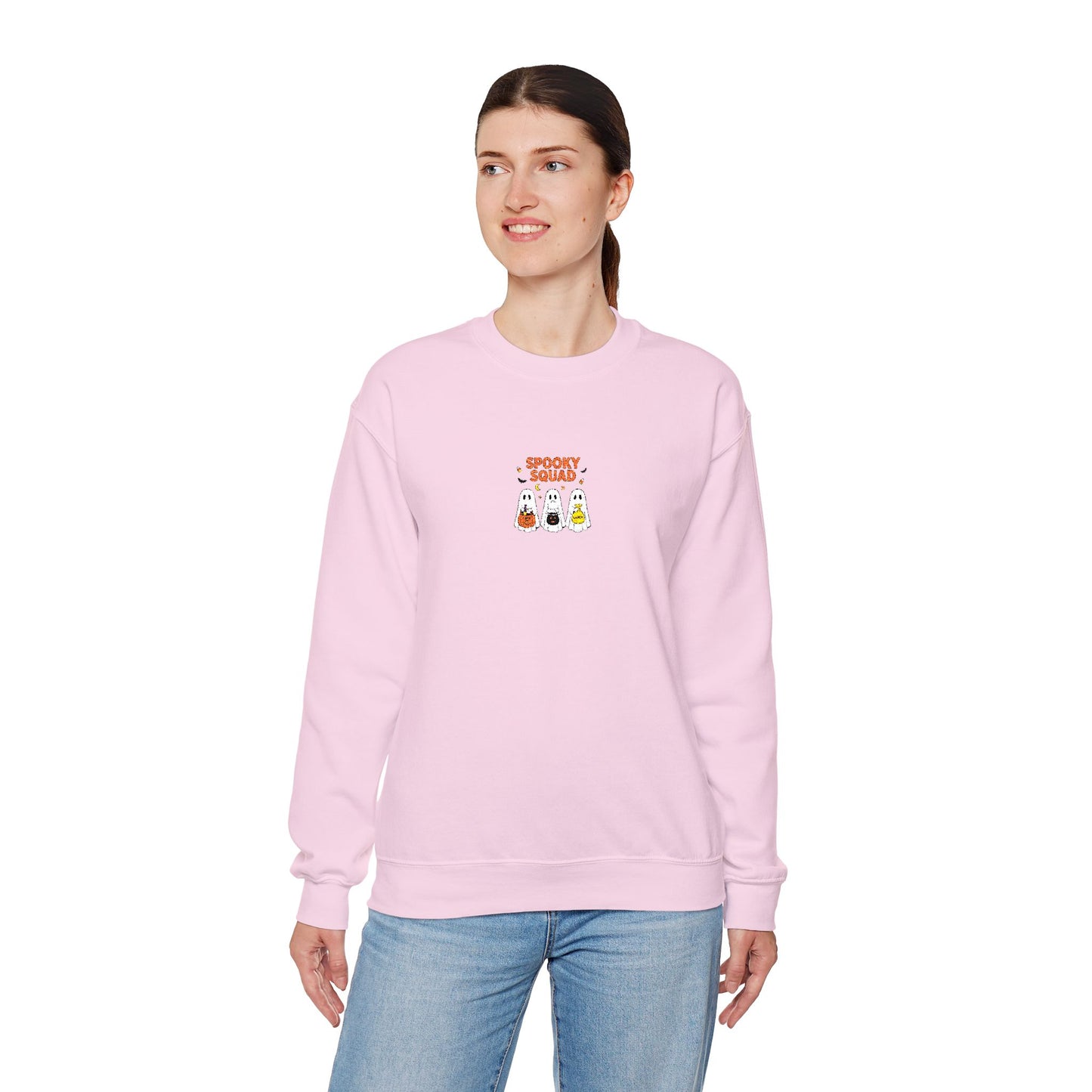 Spooky Squad Trick or Treat Embroidered Crewneck Sweatshirt