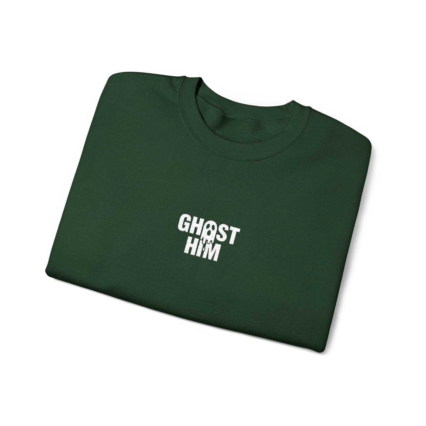 Ghost Him Embroidered Crewneck Sweatshirt