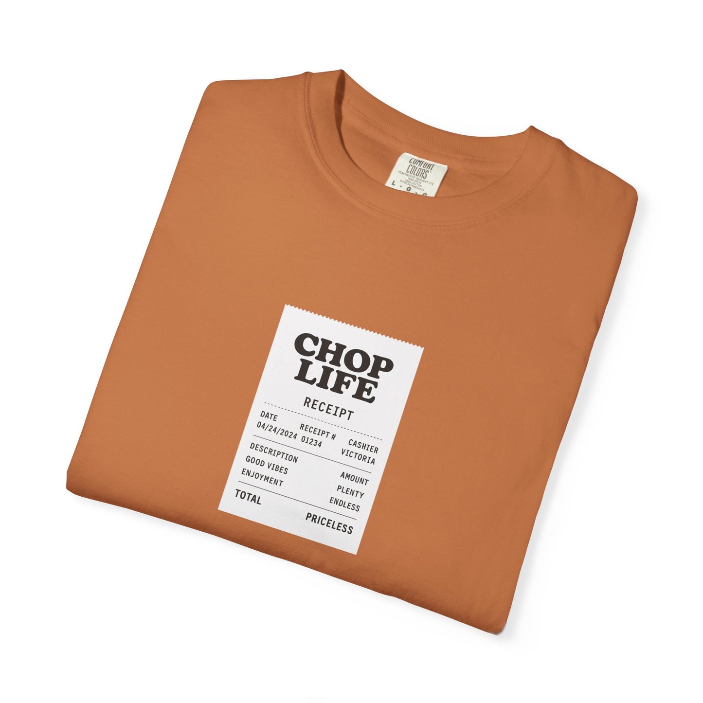 Chop Life Receipt Oversized T-shirt