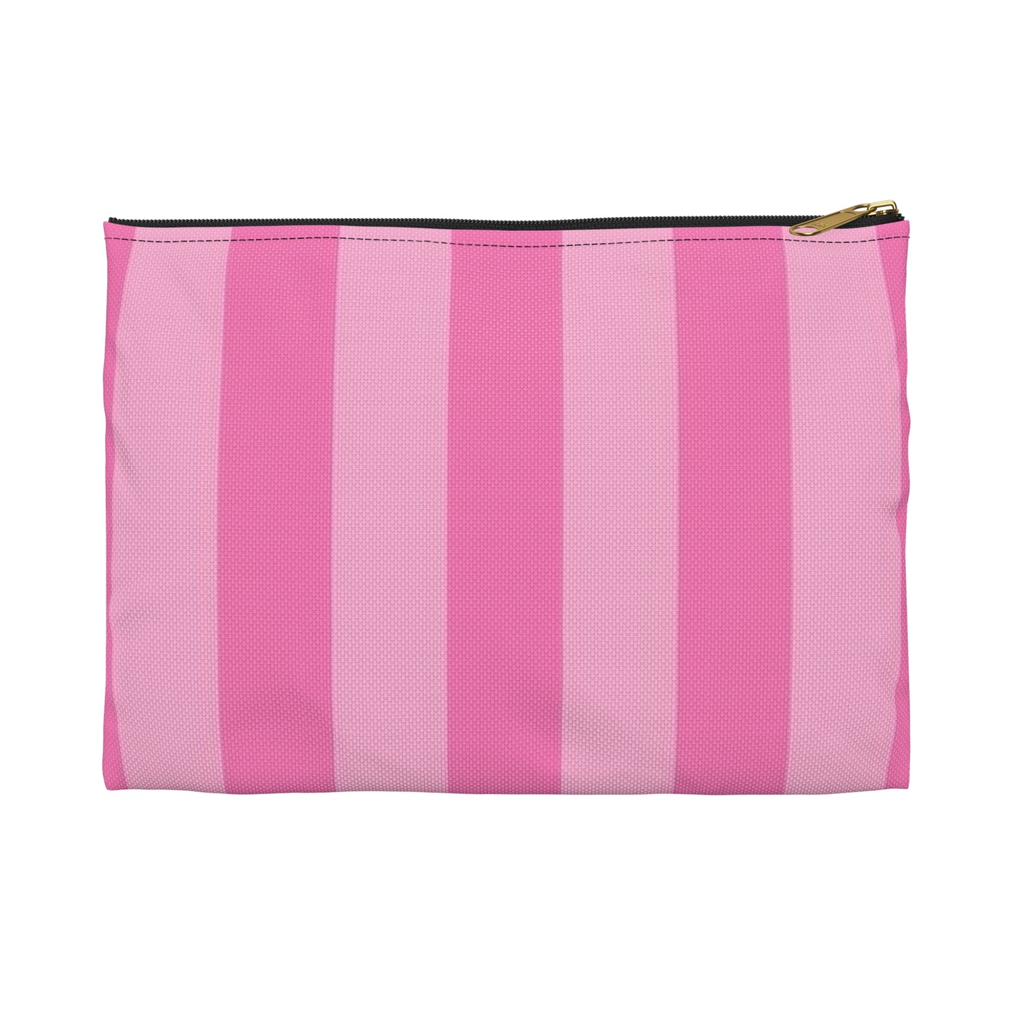 Pink Striped Accessory Pouch