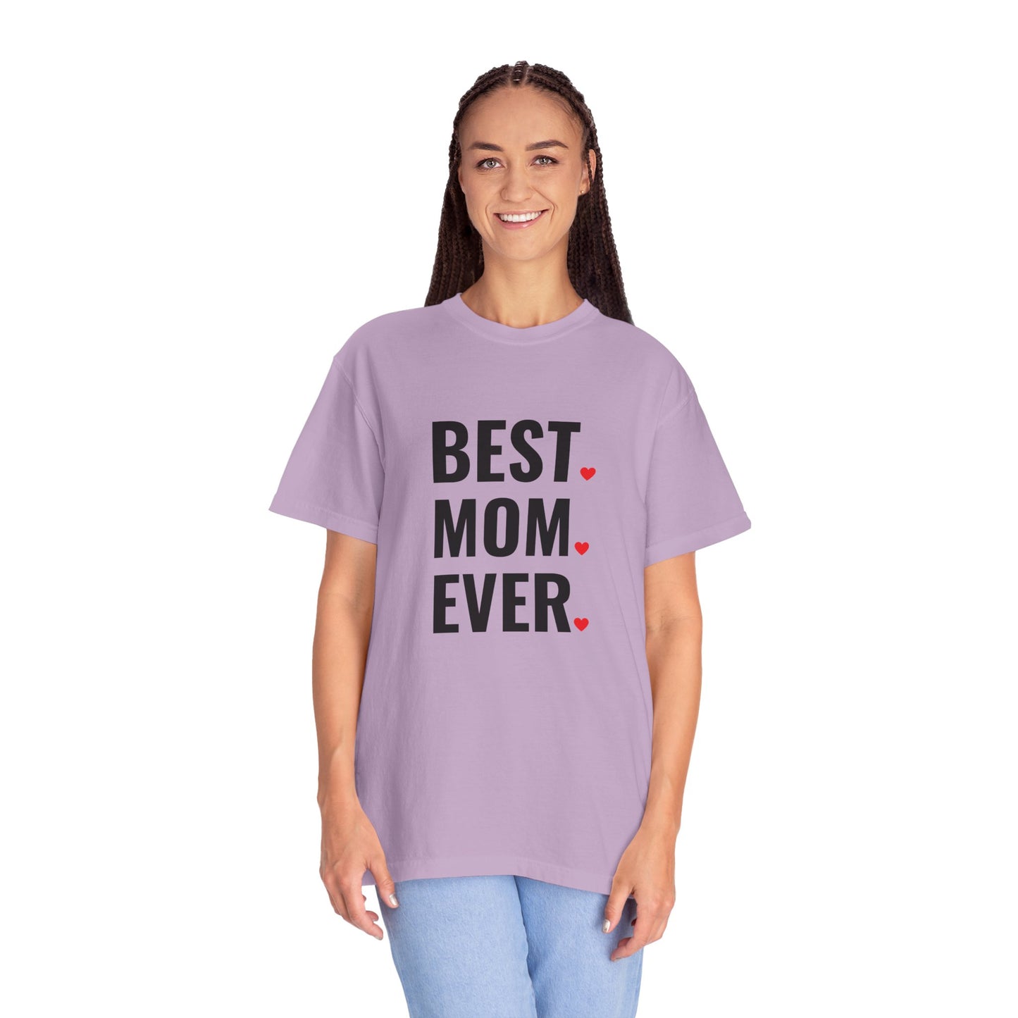 Best Mom Ever Hearts Oversized T-shirt