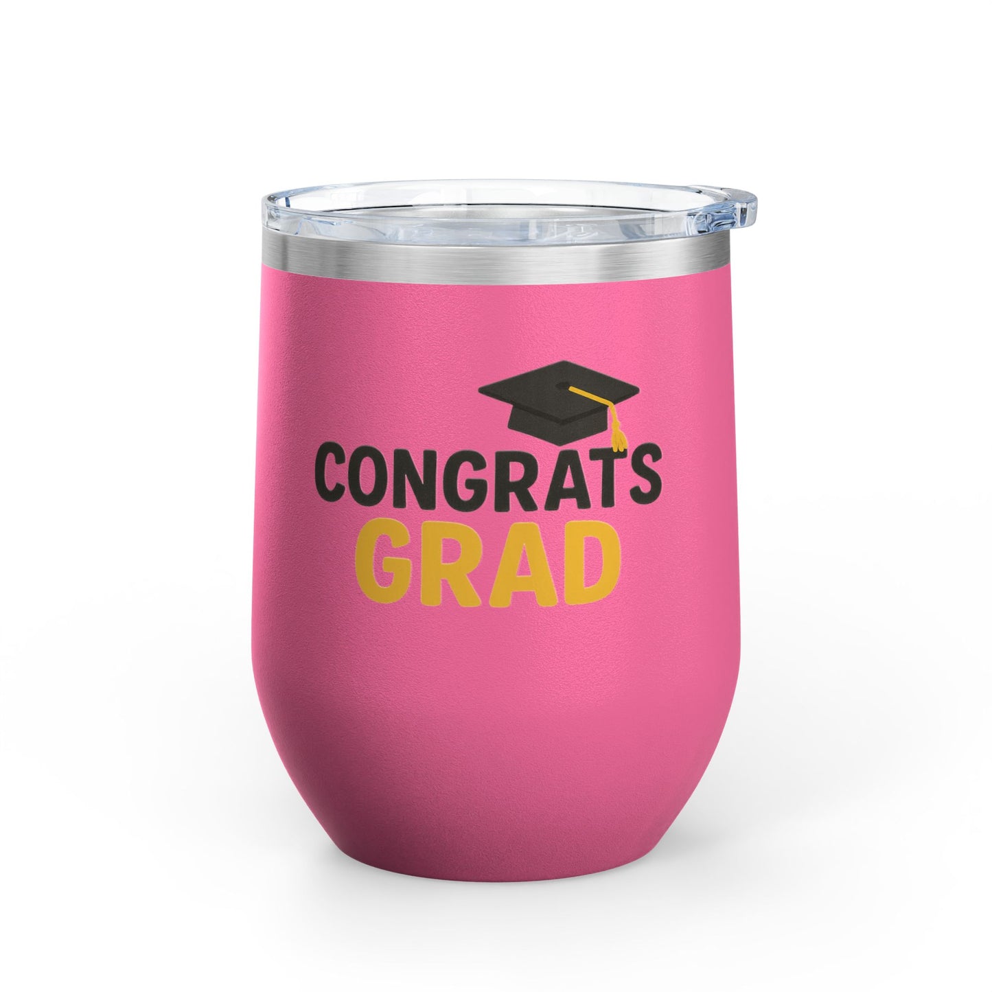 Congrats Grad Cap Graduation Wine Tumbler