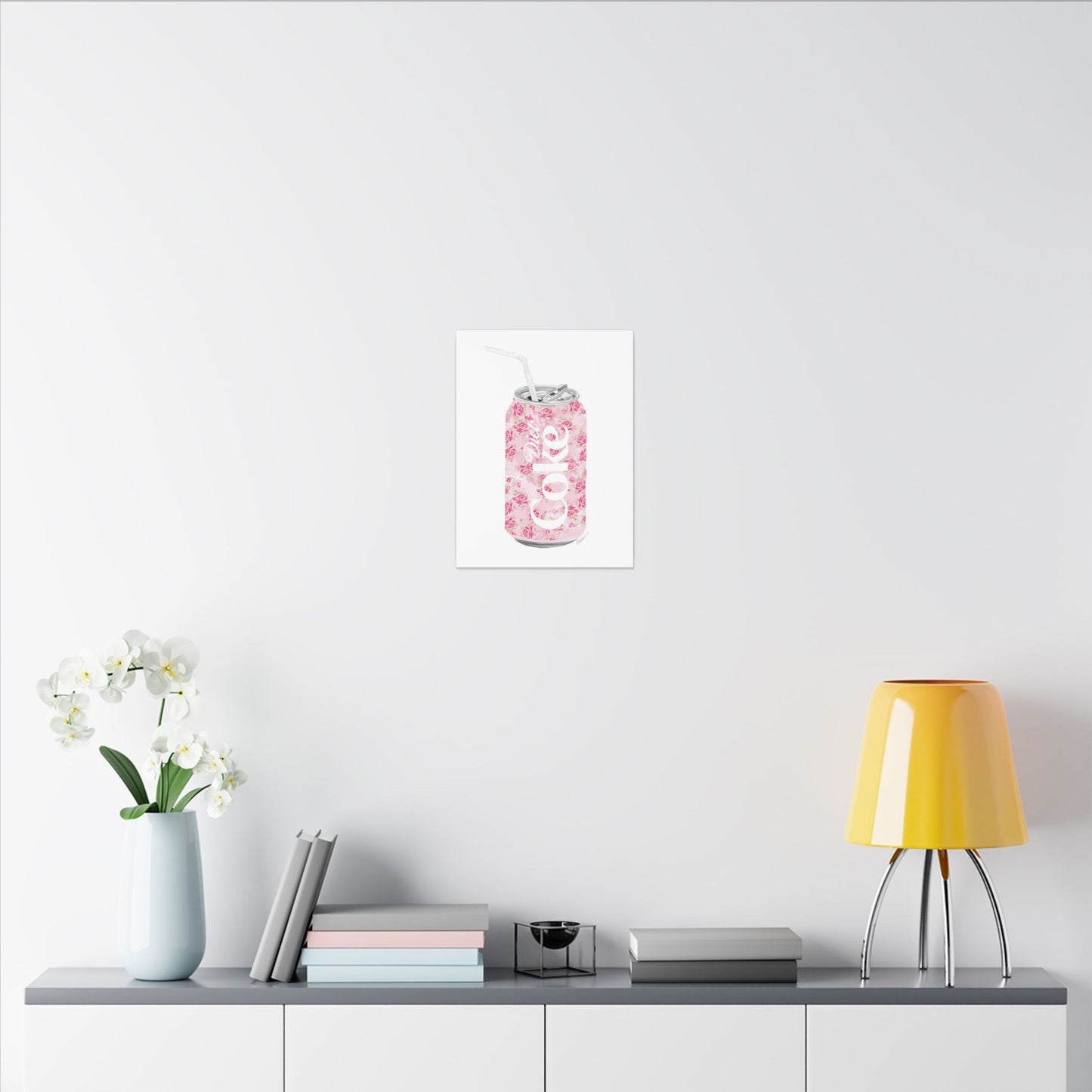 Rose Diet Coke Matte Canvas, Stretched