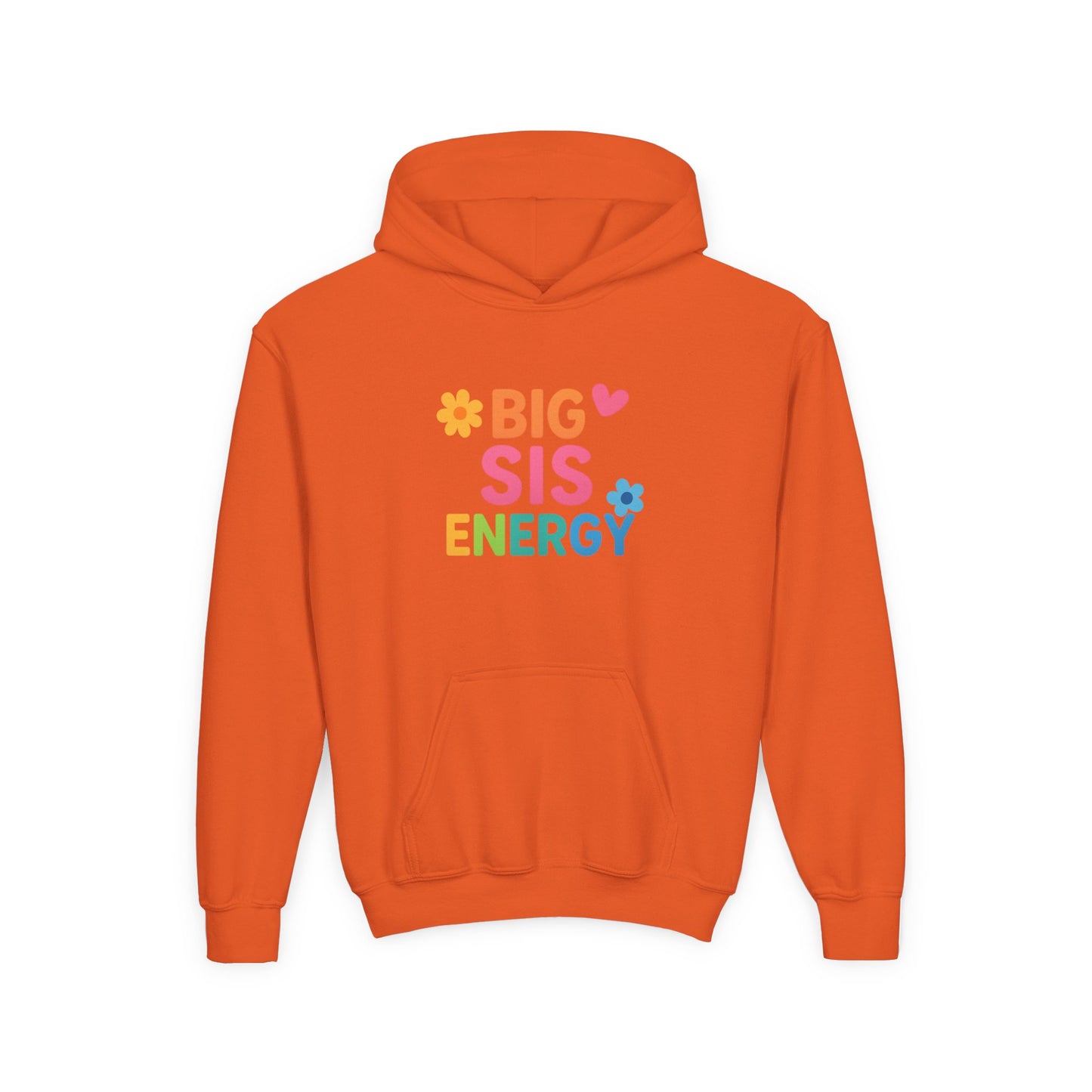 Big Sis Energy Kids Youth Hoodie