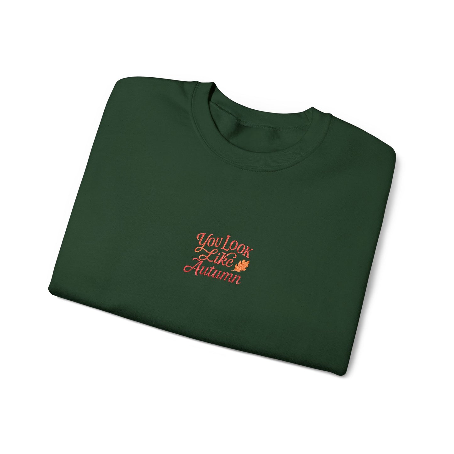 You Look Like Autumn Embroidered Crewneck Sweatshirt