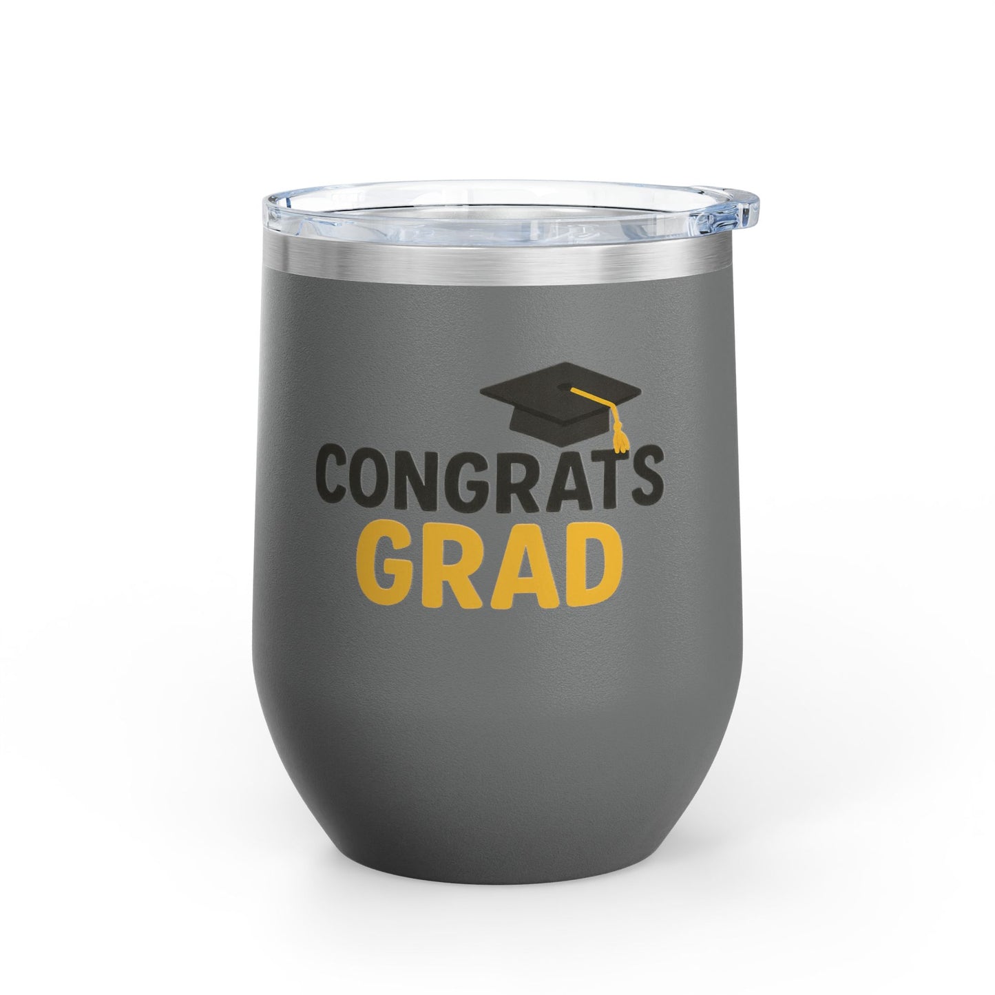 Congrats Grad Cap Graduation Wine Tumbler