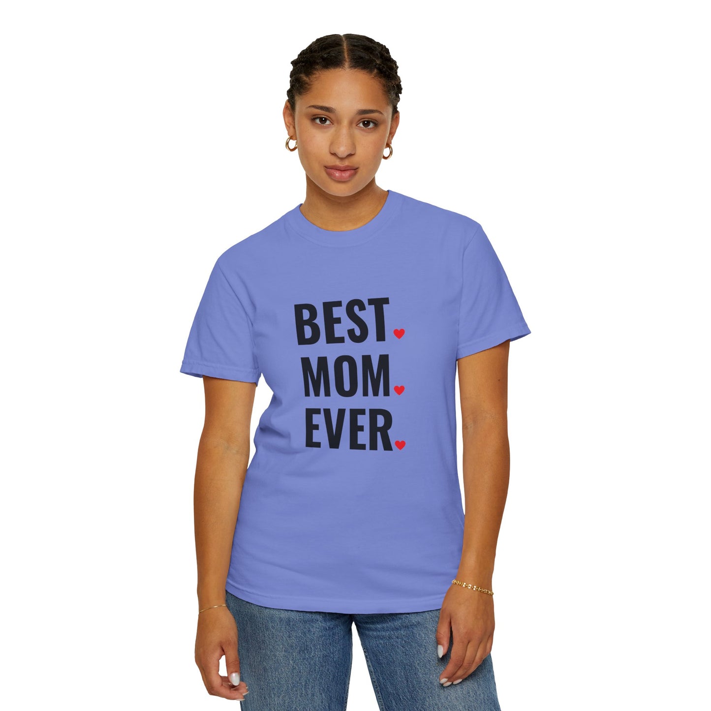 Best Mom Ever Hearts Oversized T-shirt