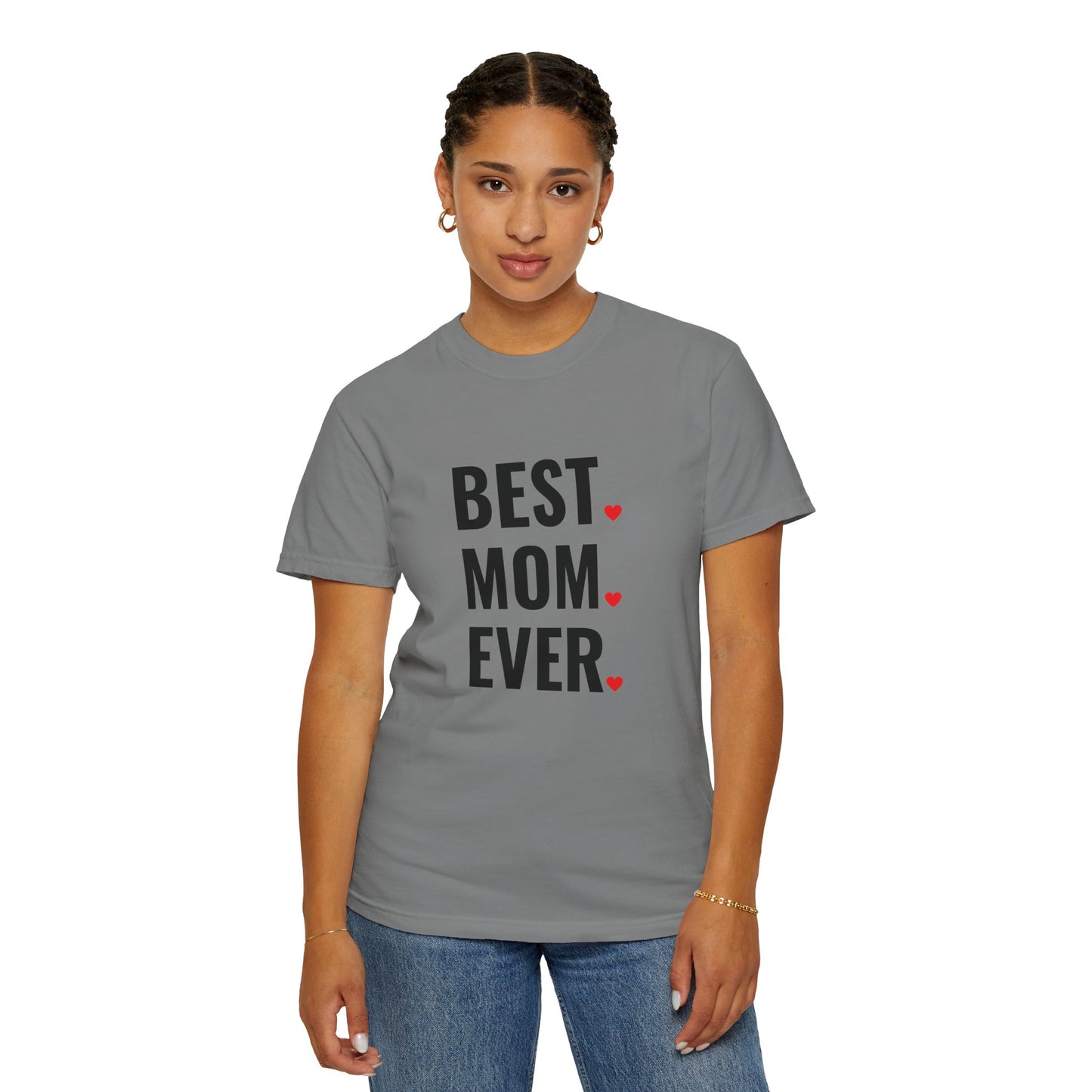 Best Mom Ever Hearts Oversized T-shirt