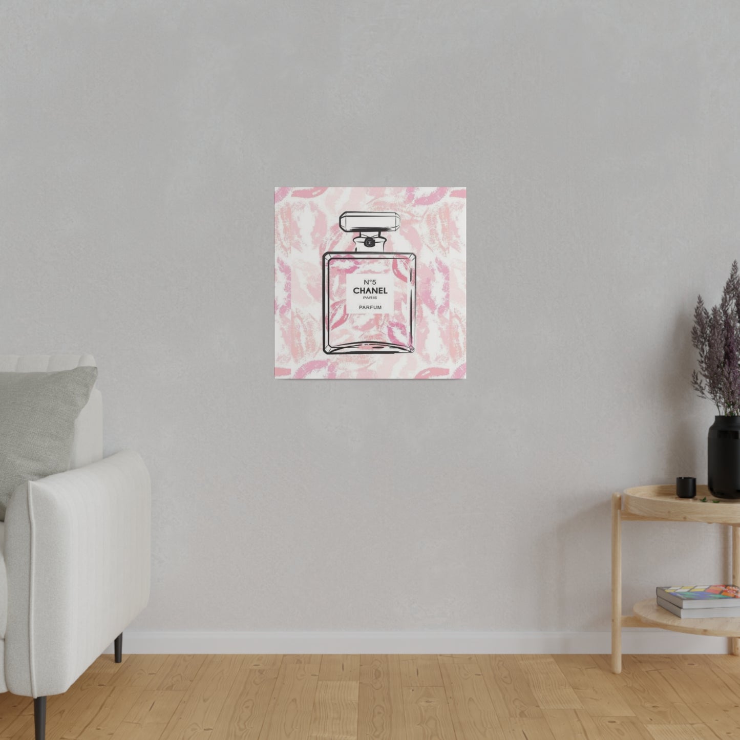 Luxury Fragrance Kisses Matte Canvas, Stretched