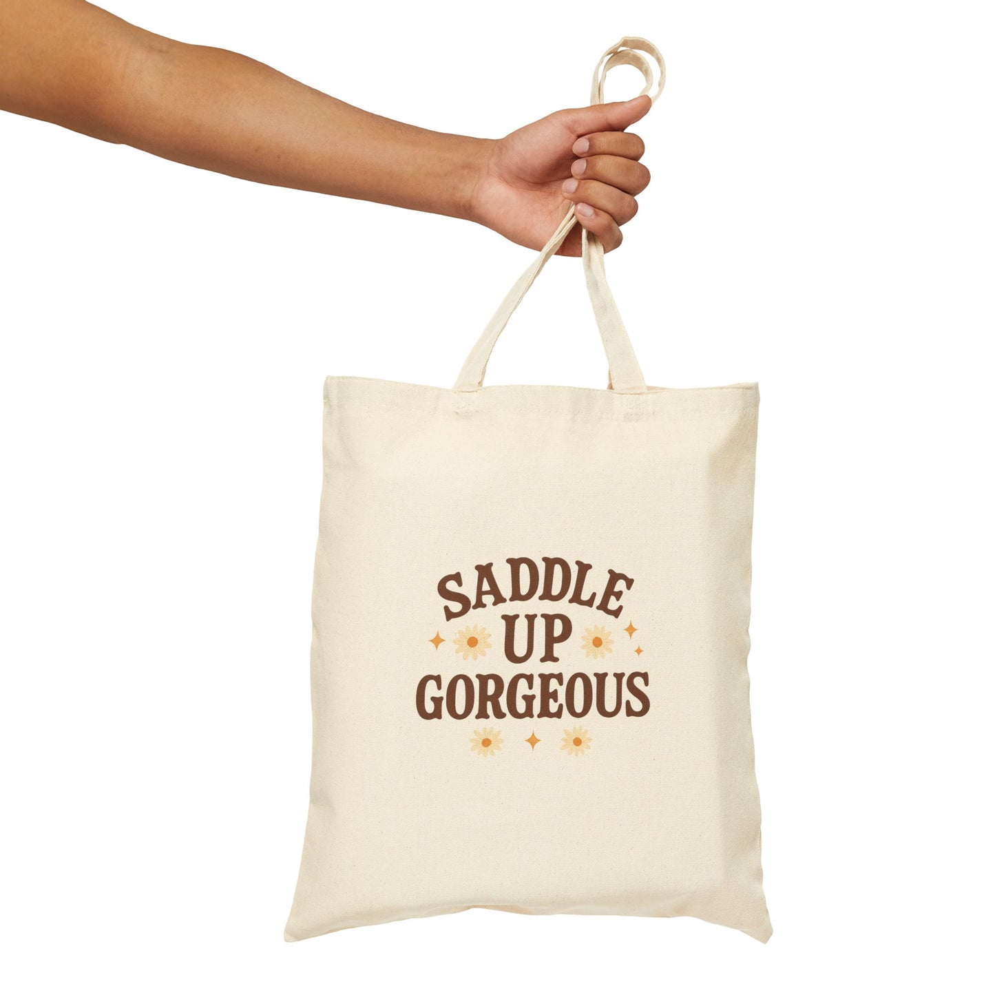 Saddle Up Gorgeous 100% Cotton Canvas Tote Bag