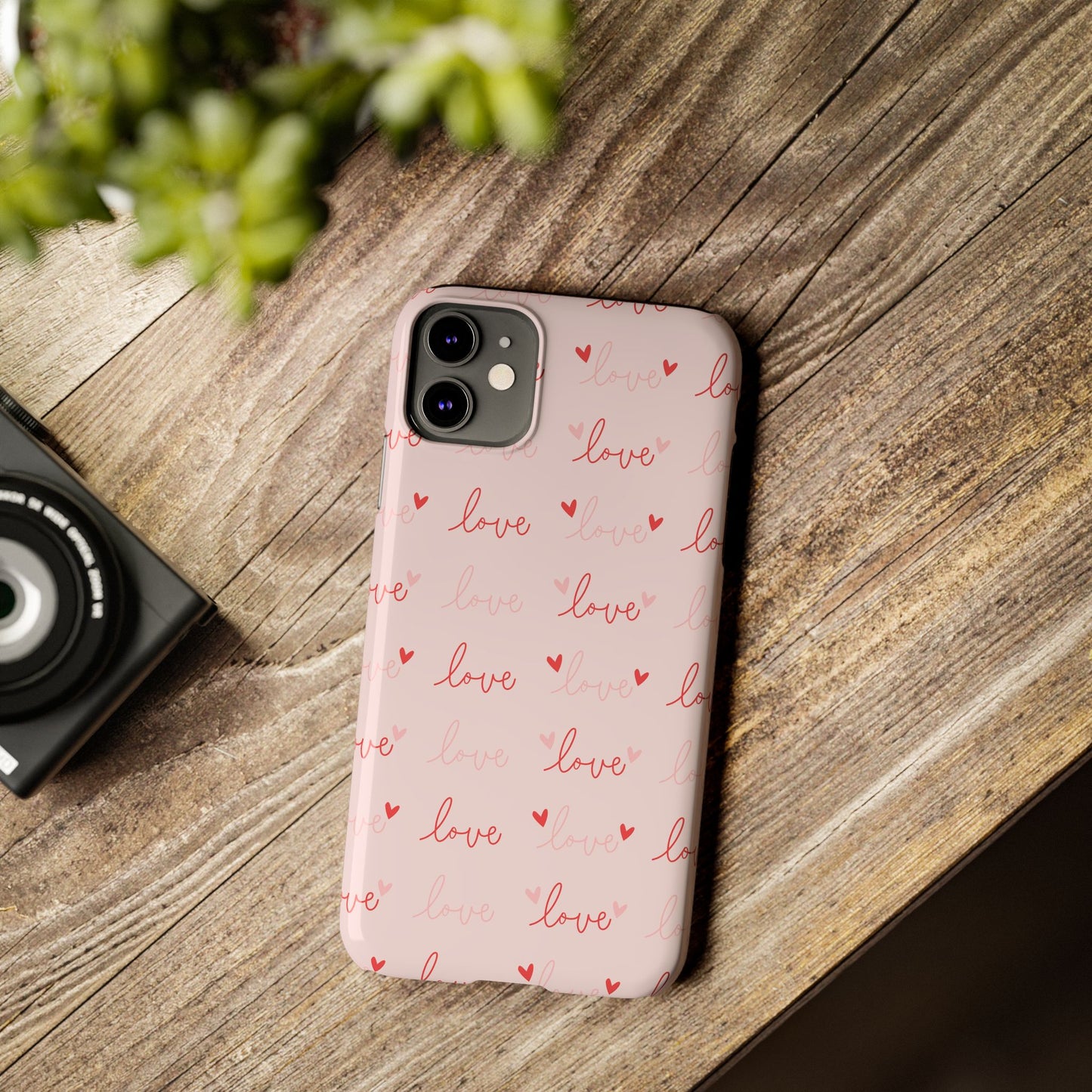 Love Silk Slim iPhone Case
