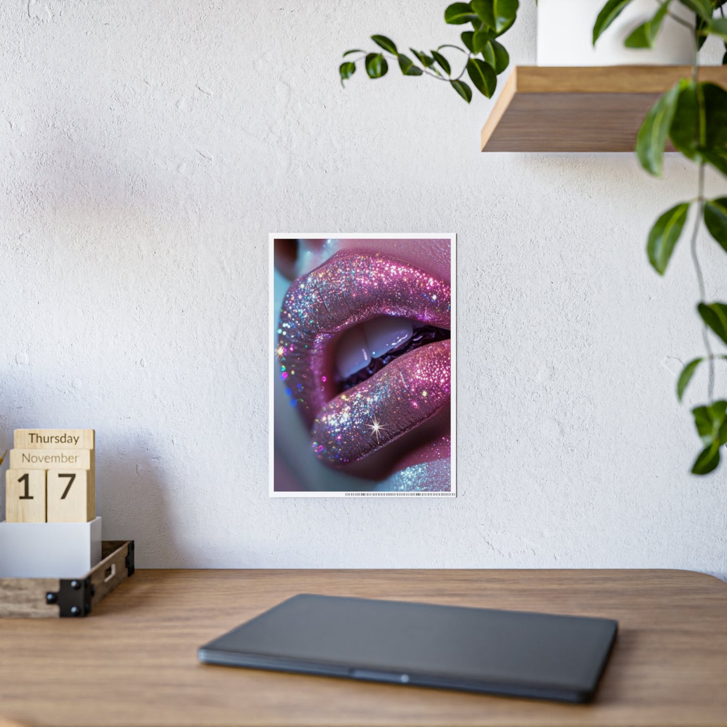 Glitter Lip Gloss Poster