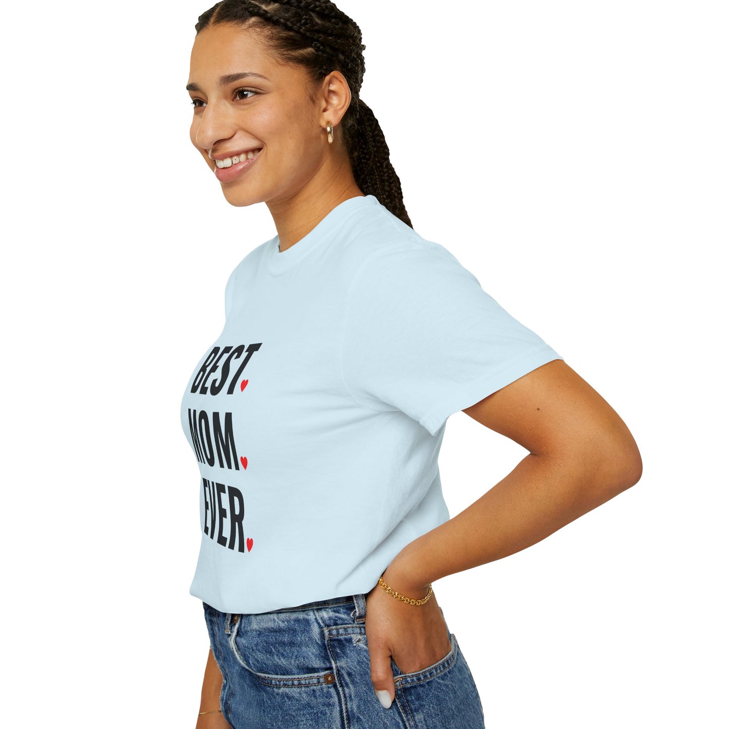 Best Mom Ever Hearts Oversized T-shirt