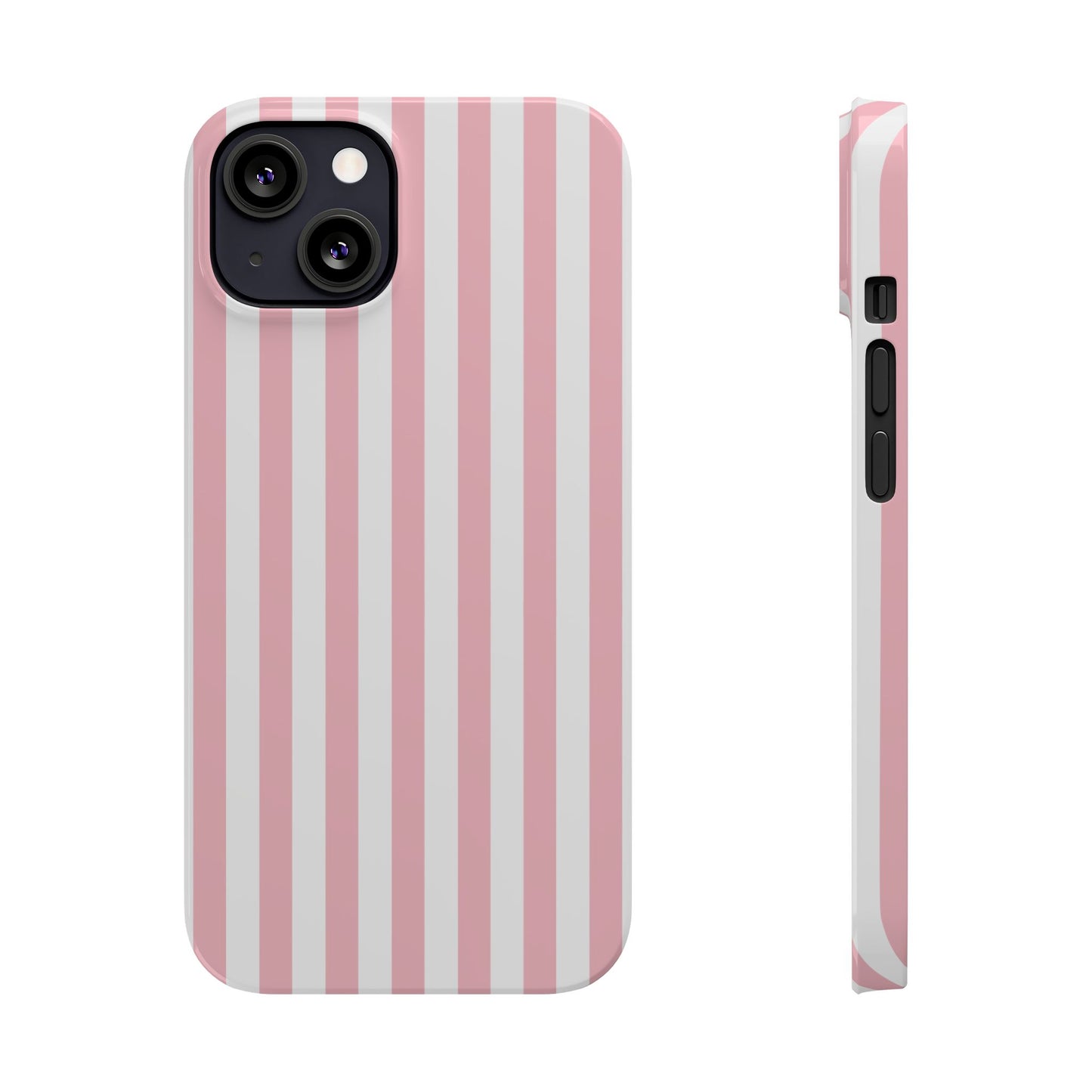 Pink Striped Summer Slim iPhone Case