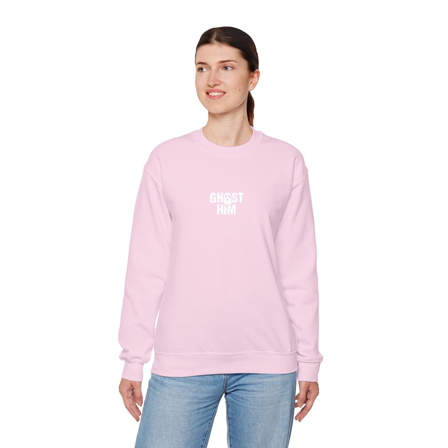 Ghost Him Embroidered Crewneck Sweatshirt