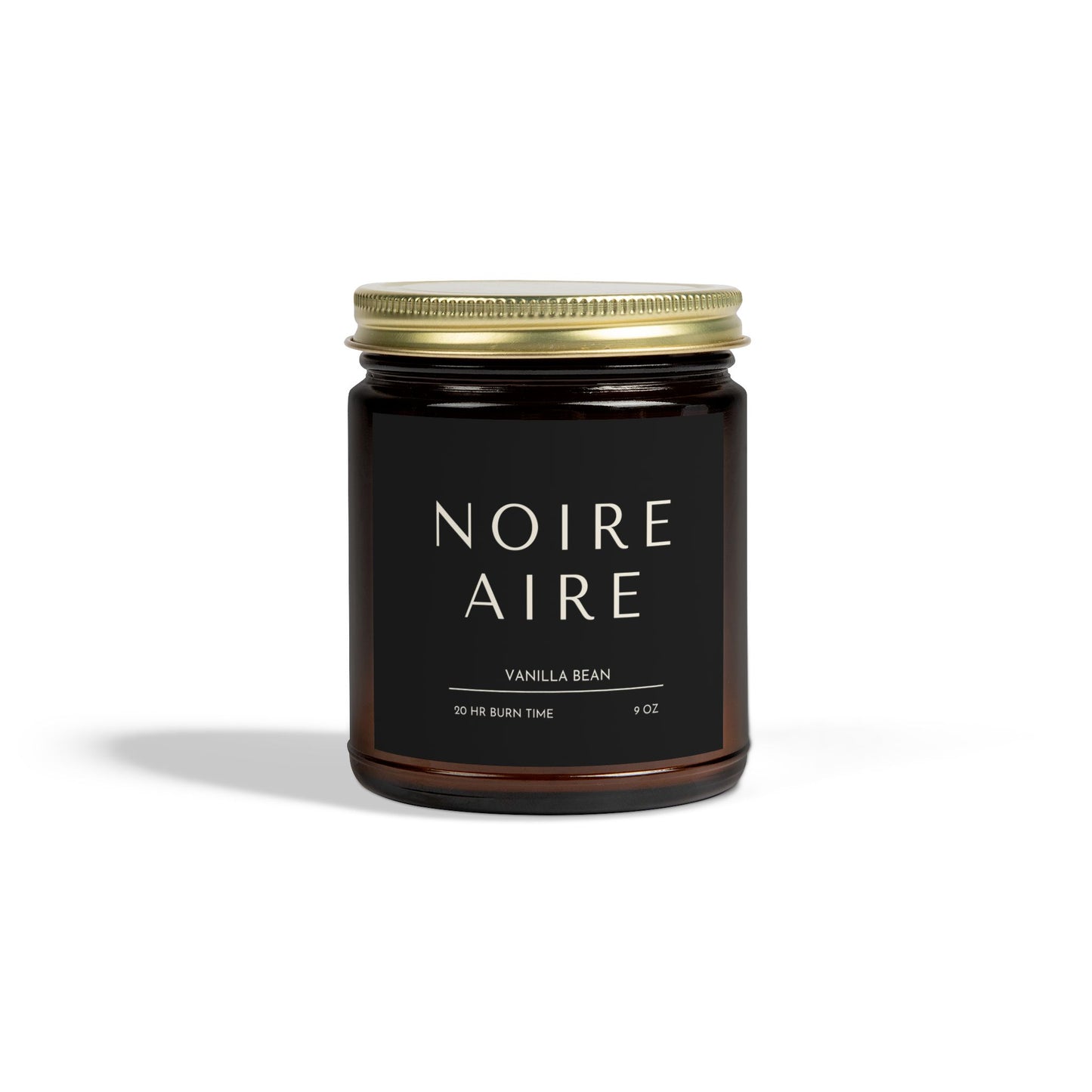 Noire Aire Vanilla Bean Scented Candles (4oz, 9oz)
