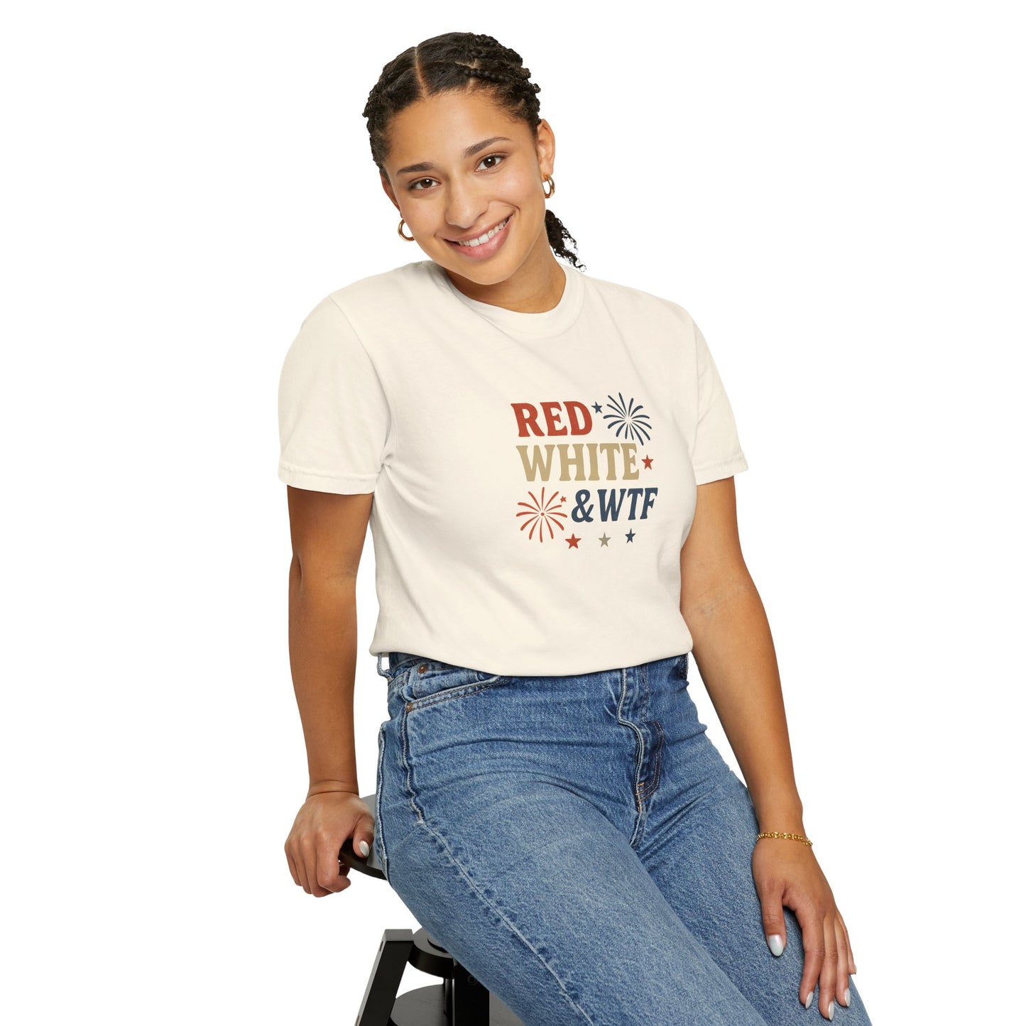 Red White and WTF Oversized T-shirt