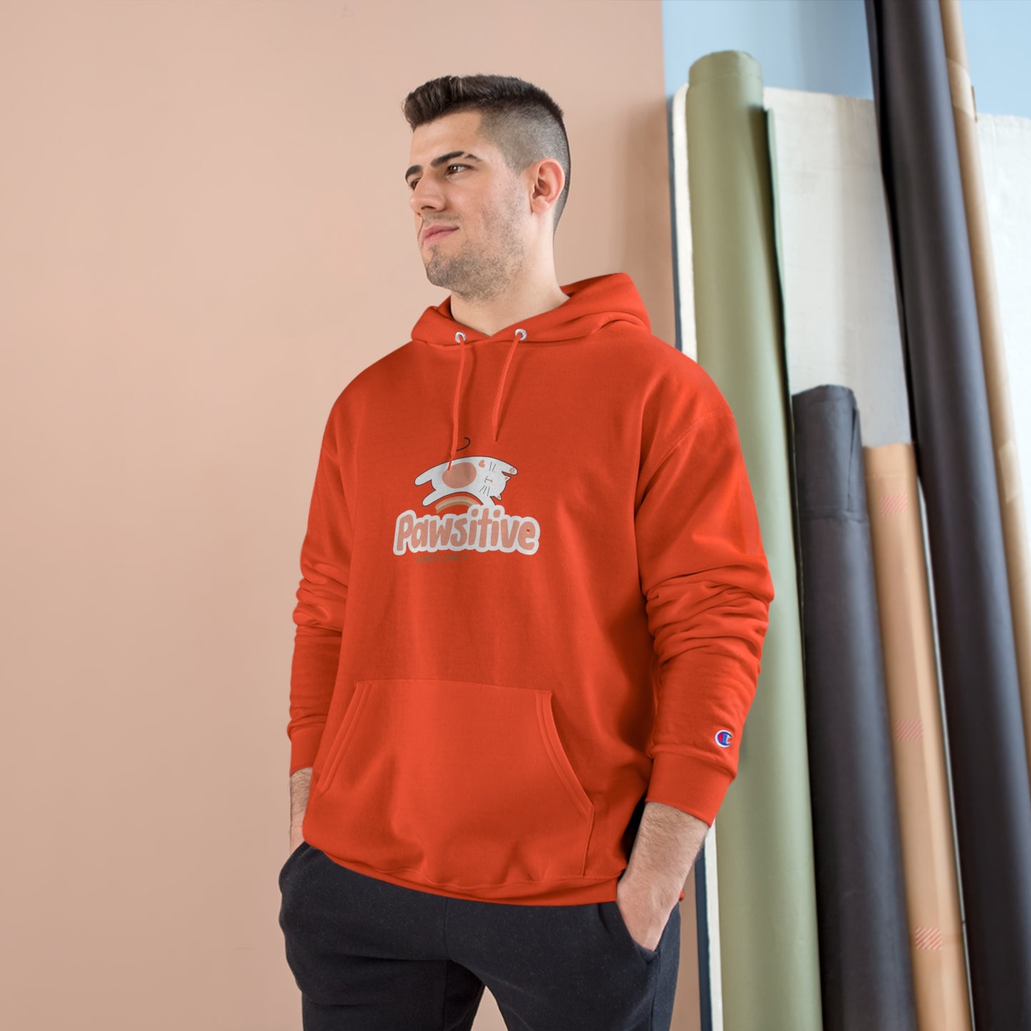 Pawsitive Vibes Only Champion Hoodie