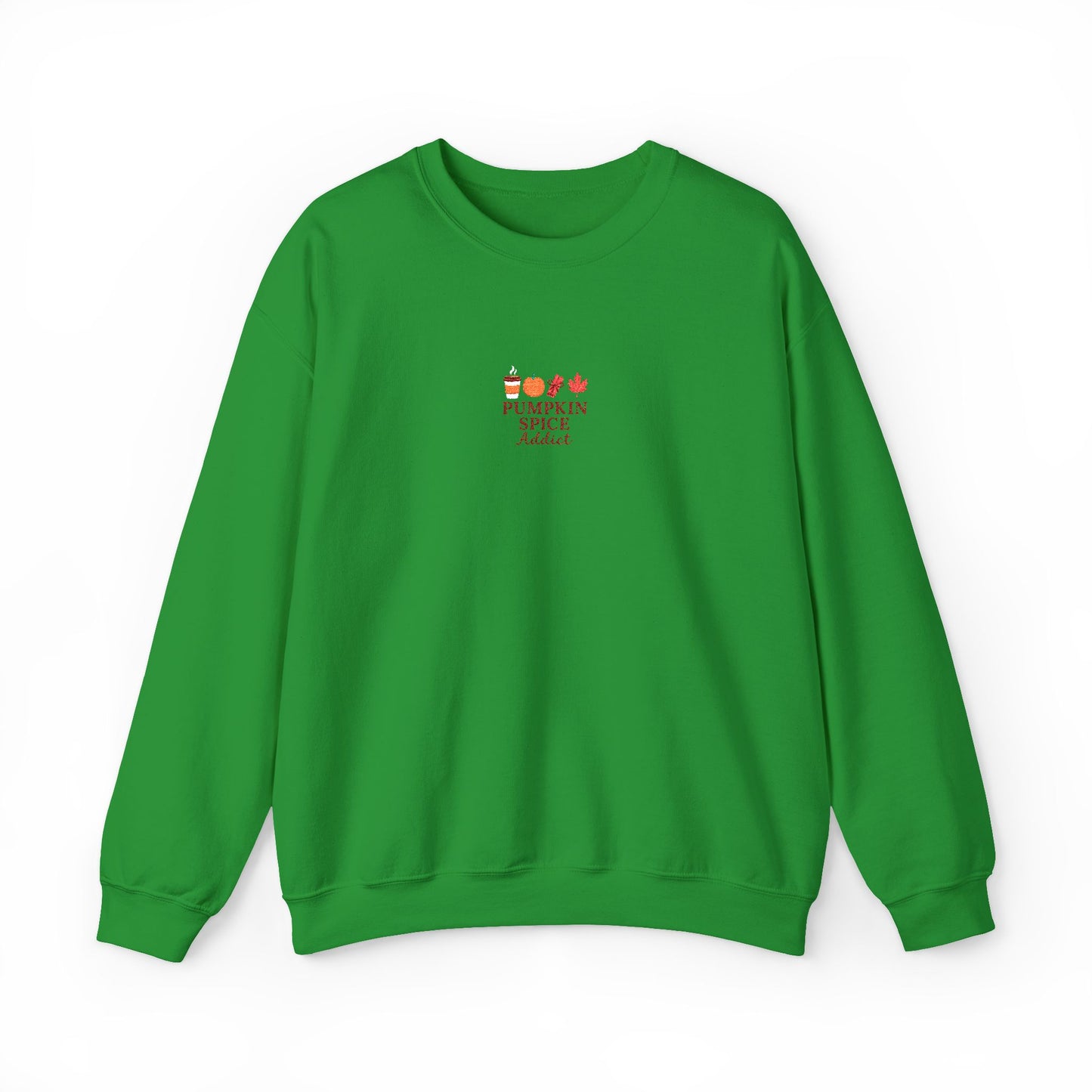 Pumpkin Spice Addict Embroidered Crewneck Sweatshirt