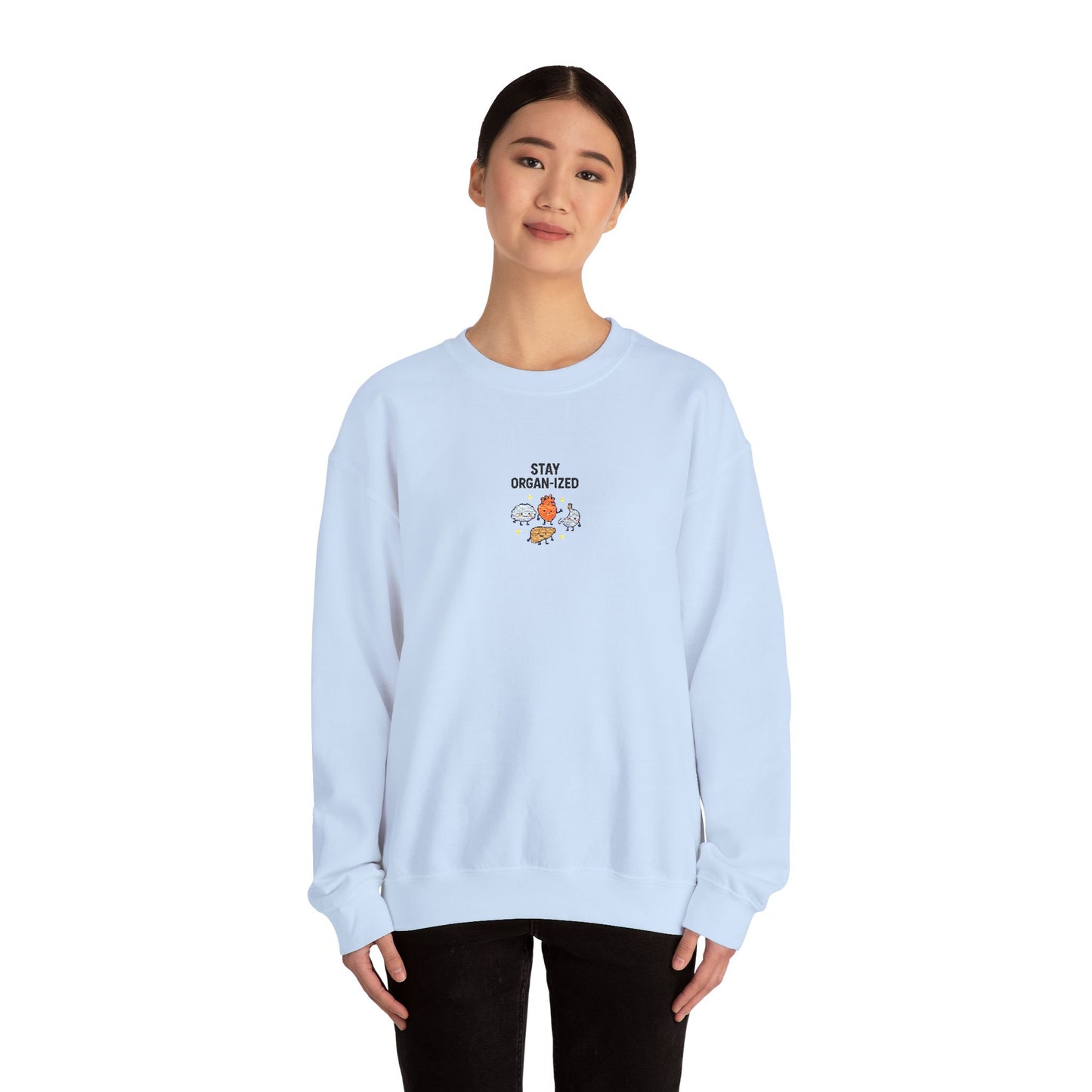 Stay Organized Embroidered Crewneck Sweatshirt