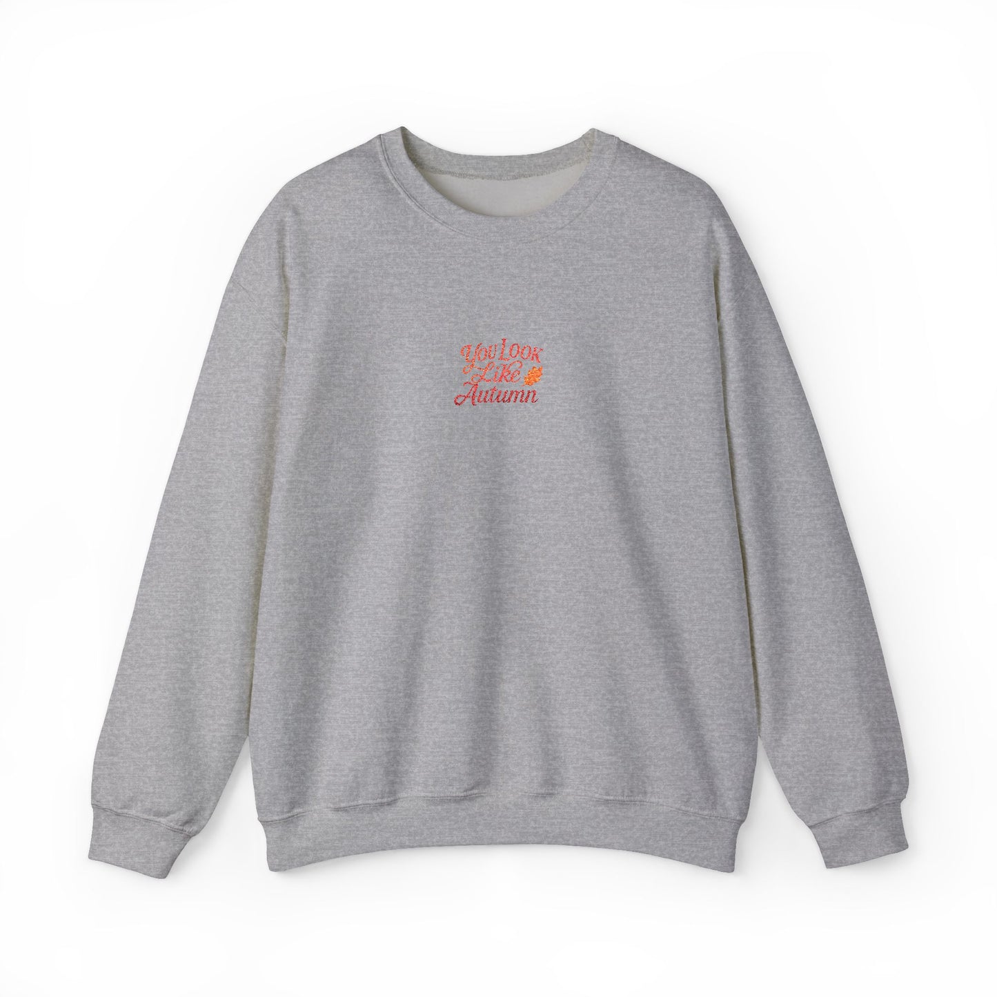 You Look Like Autumn Embroidered Crewneck Sweatshirt