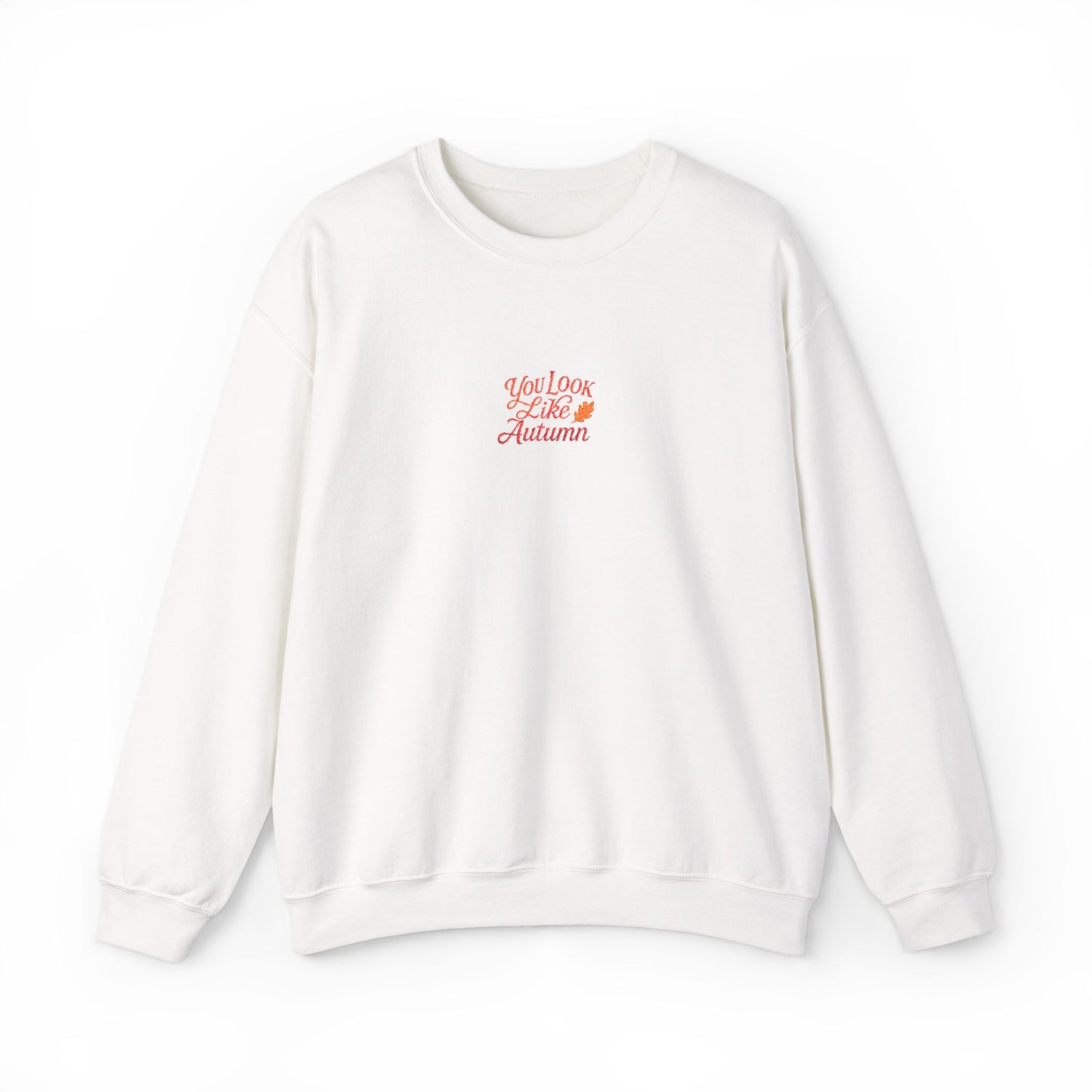 You Look Like Autumn Embroidered Crewneck Sweatshirt