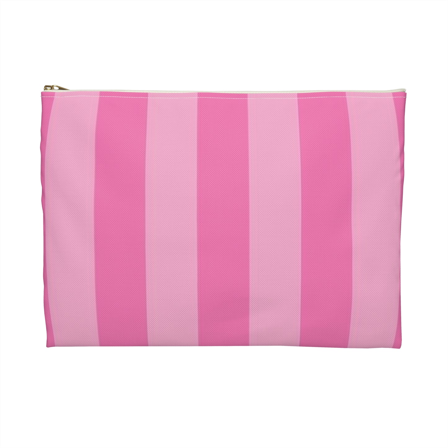 Pink Striped Accessory Pouch