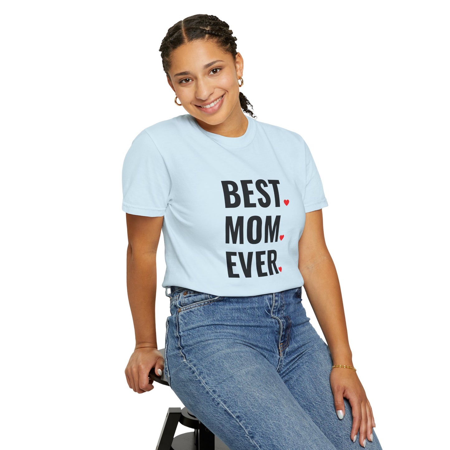 Best Mom Ever Hearts Oversized T-shirt
