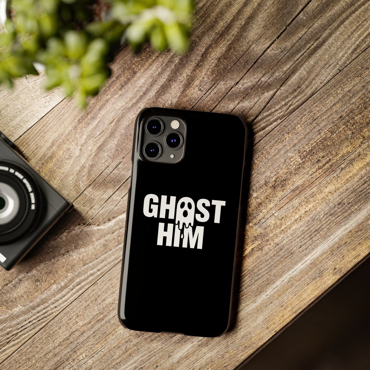 Ghost Him Slim iPhone Case