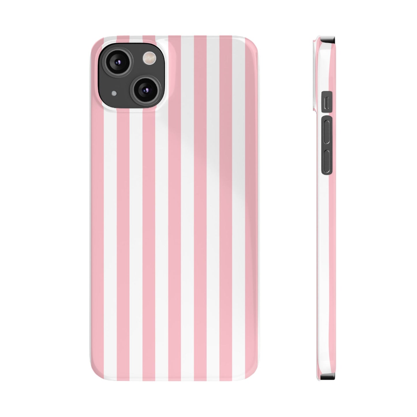 Pink Striped Summer Slim iPhone Case