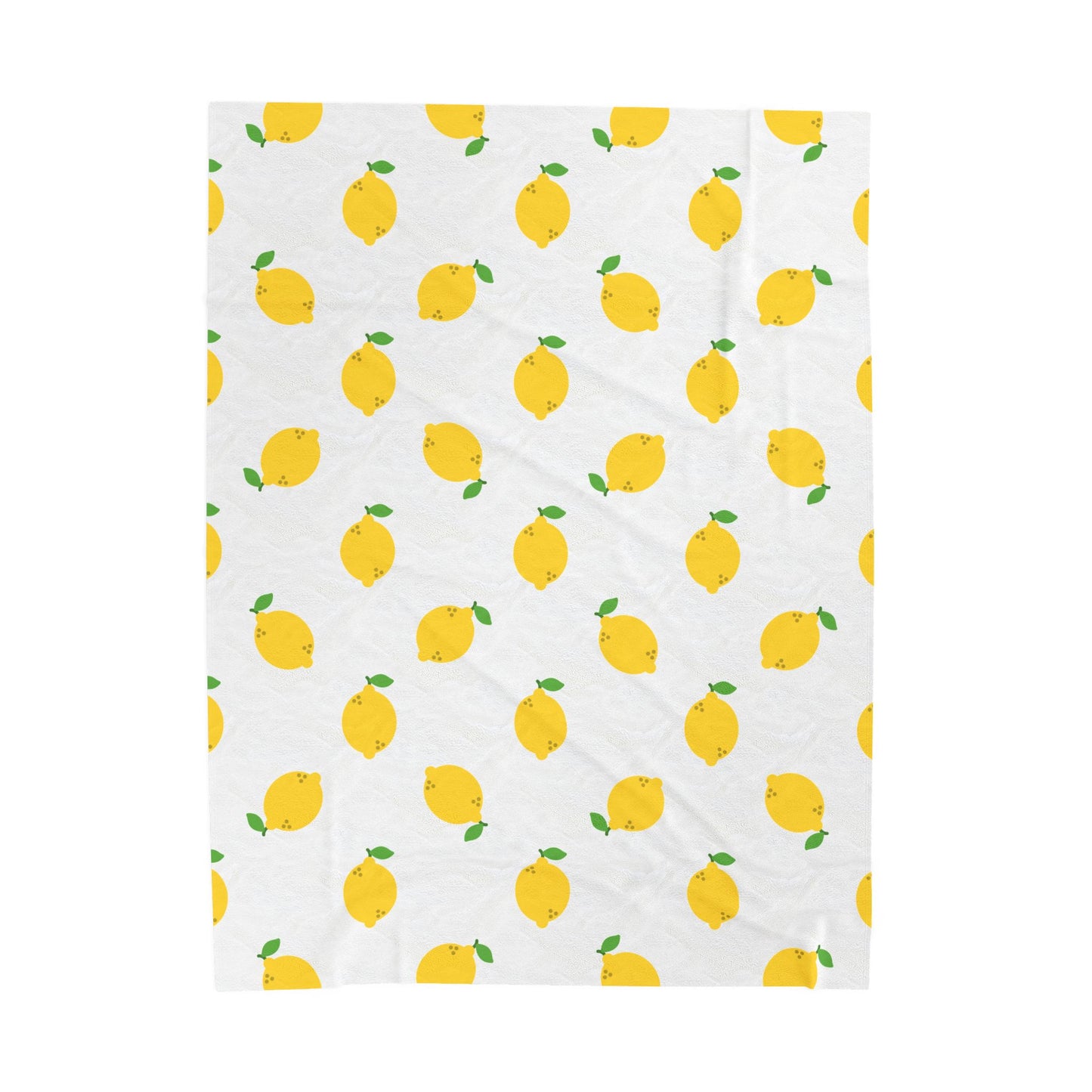 Lemon Obsession Velveteen Plush Blanket