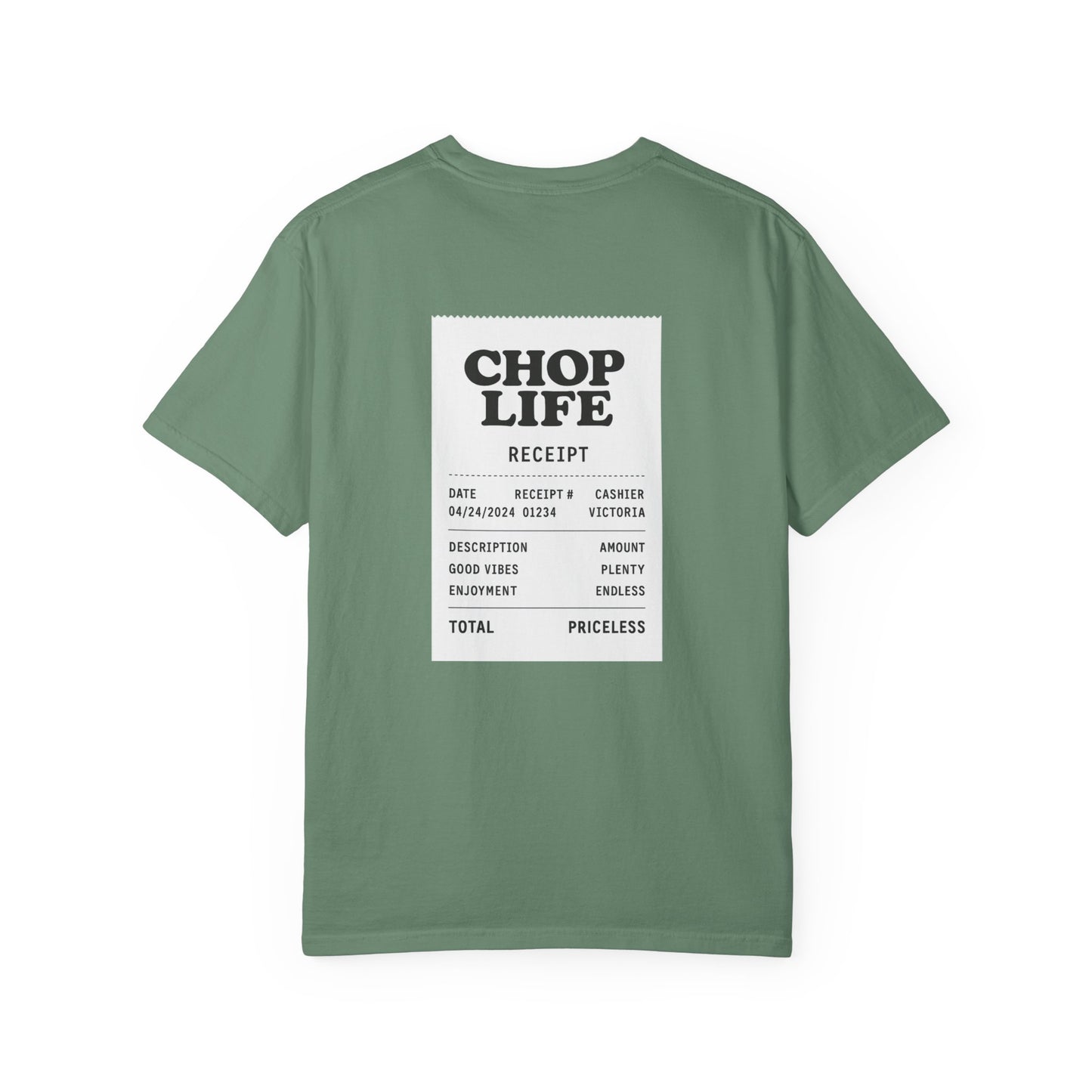 Chop Life Receipt Oversized T-shirt