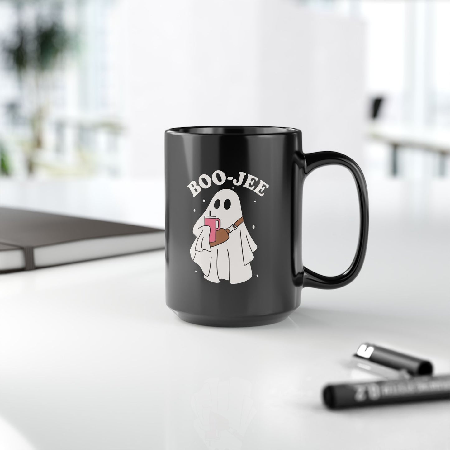 Boujee Ghost Black Mug (11oz, 15oz)