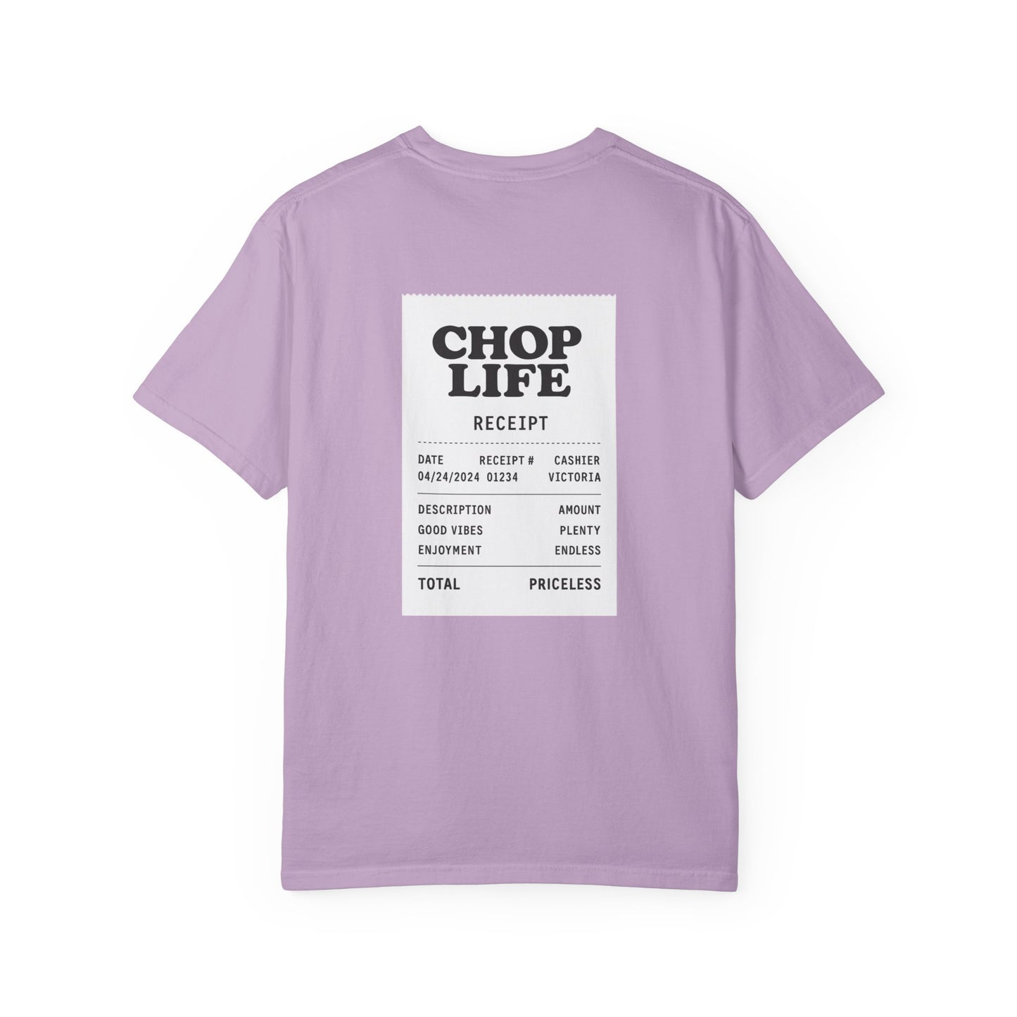 Chop Life Receipt Oversized T-shirt