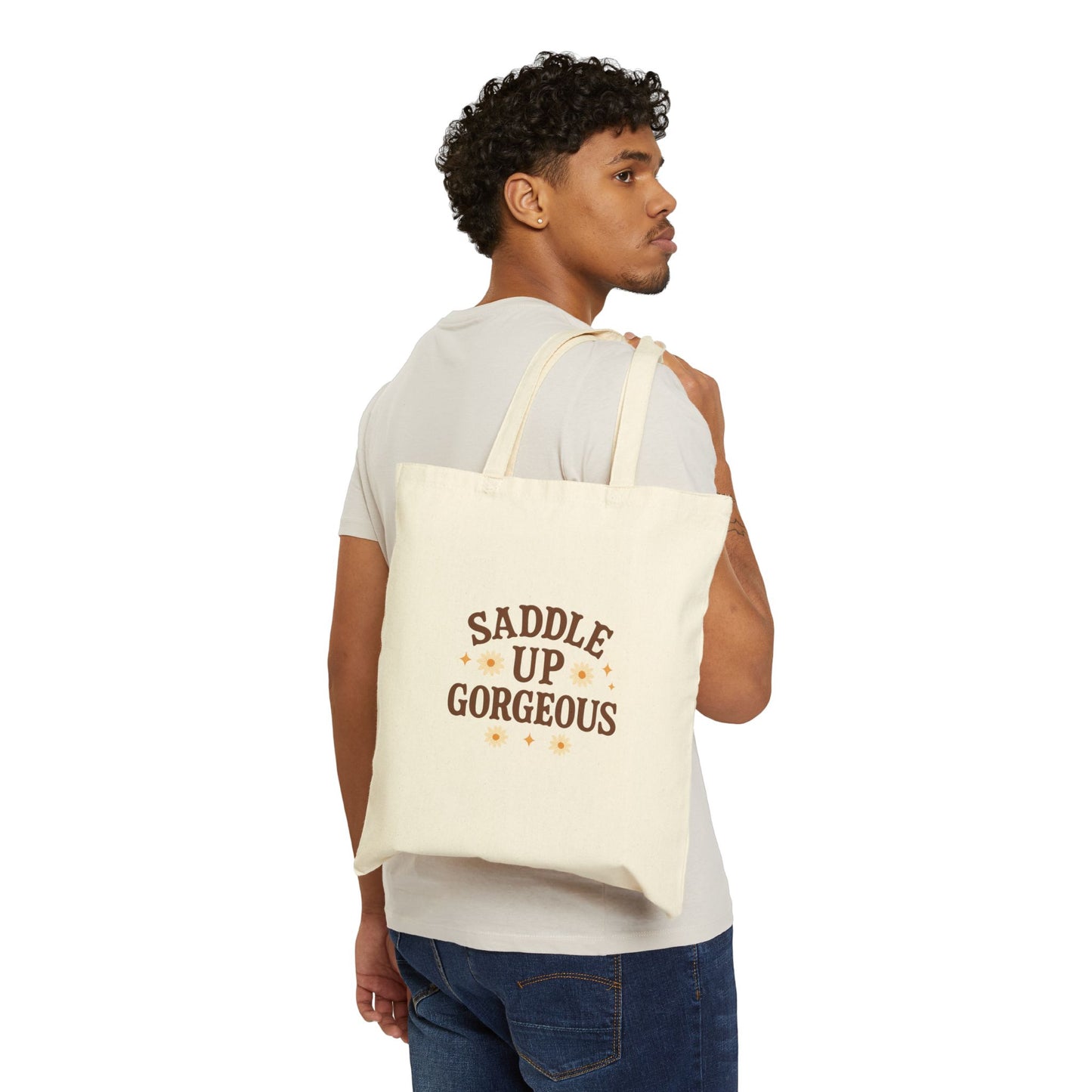 Saddle Up Gorgeous 100% Cotton Canvas Tote Bag
