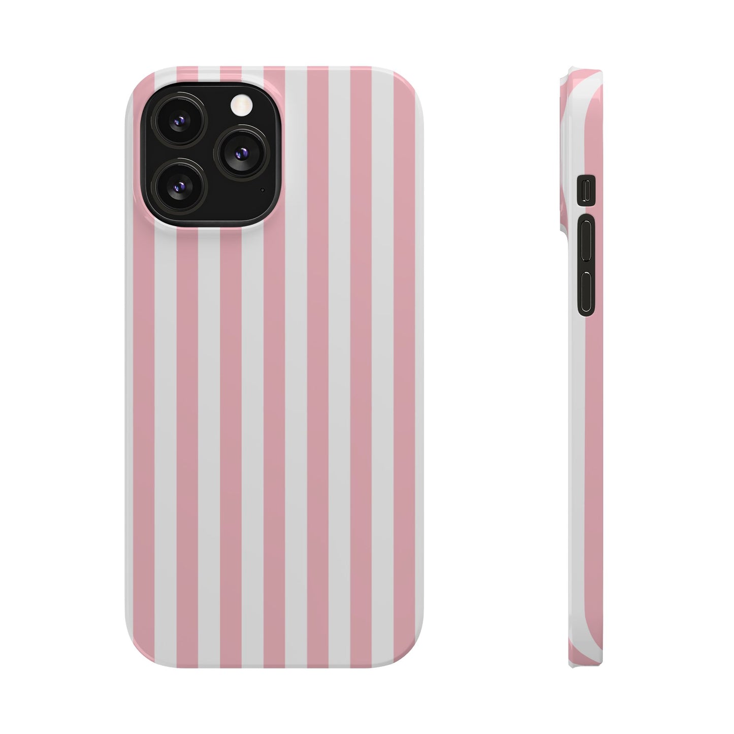 Pink Striped Summer Slim iPhone Case
