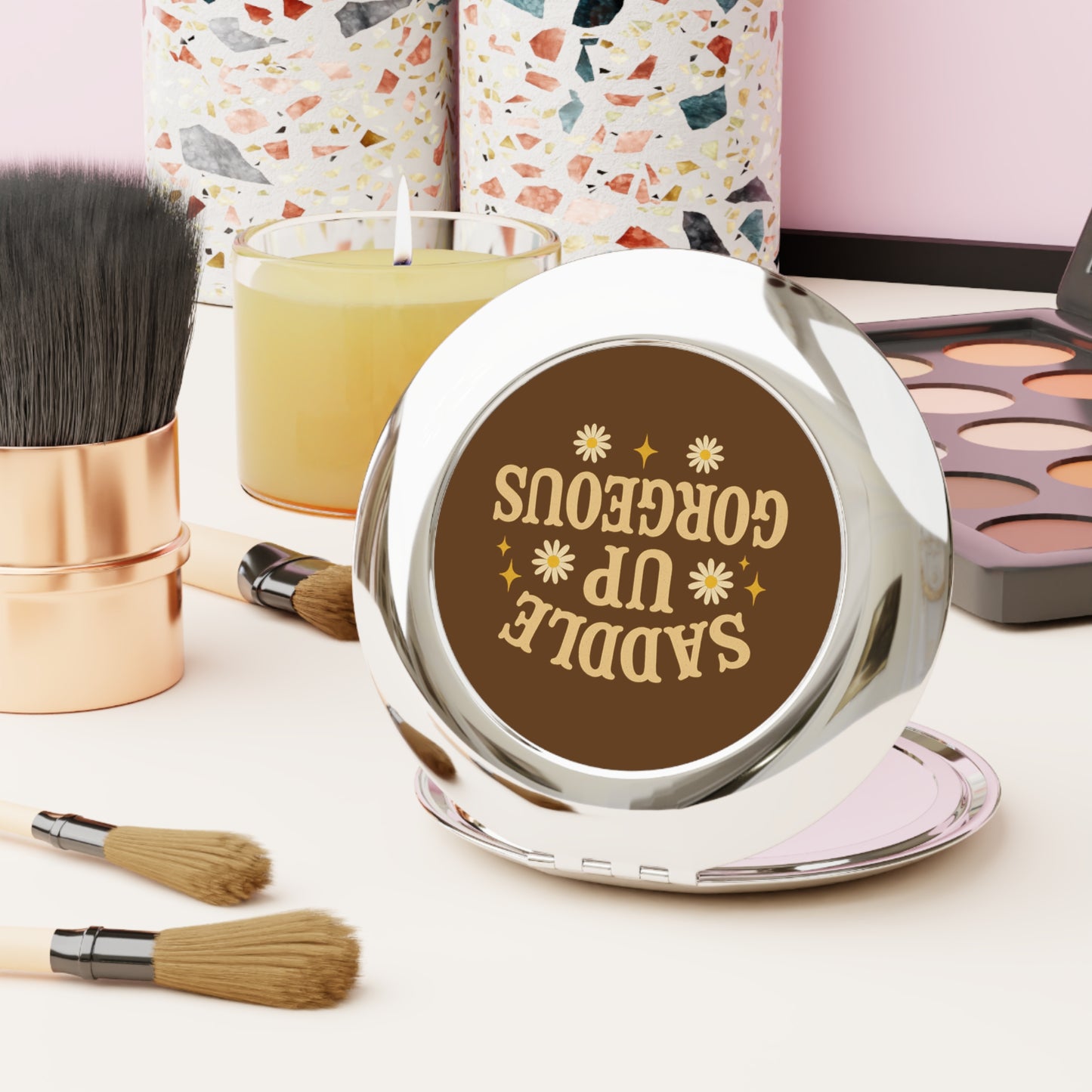 Saddle Up Gorgeous Compact Mirror