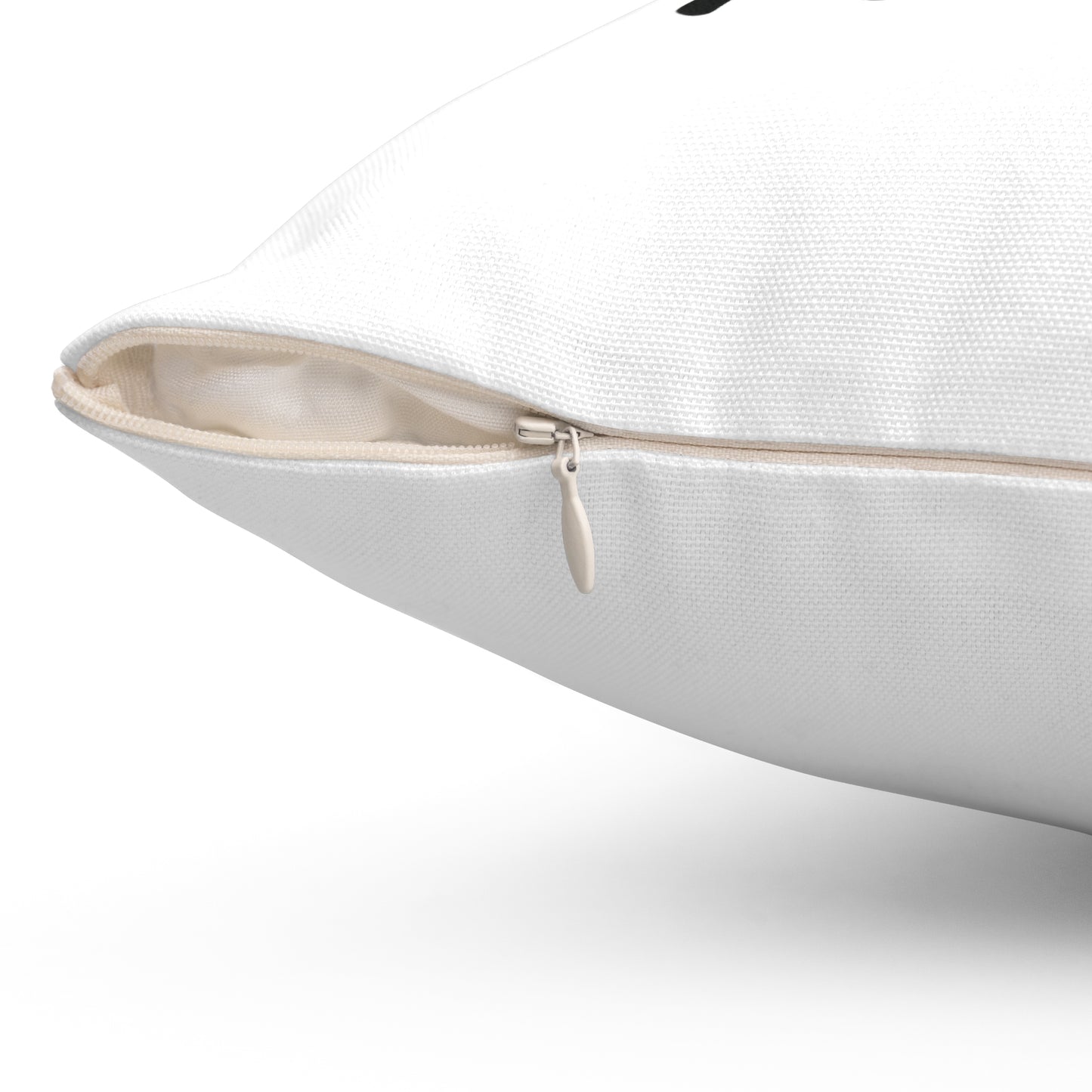 You and Me Equals Home Spun Polyester Pillow