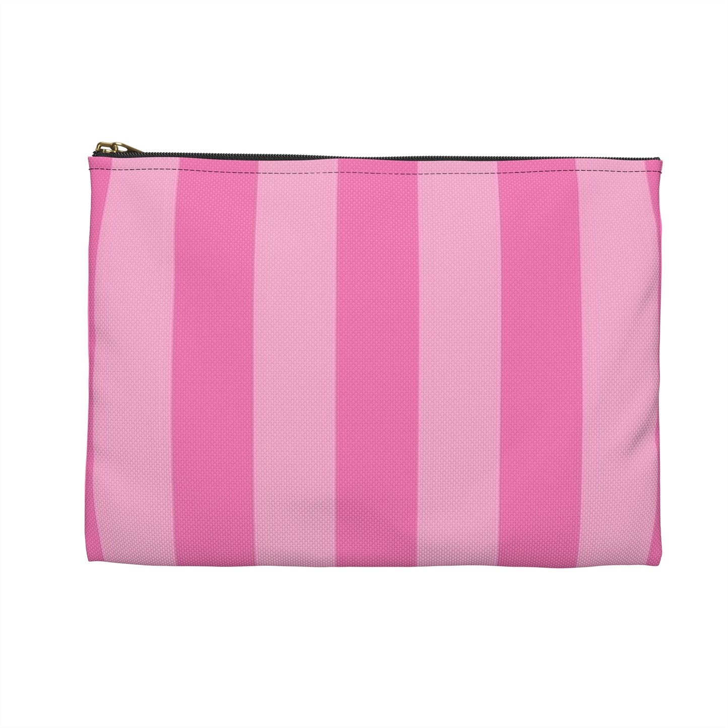 Pink Striped Accessory Pouch