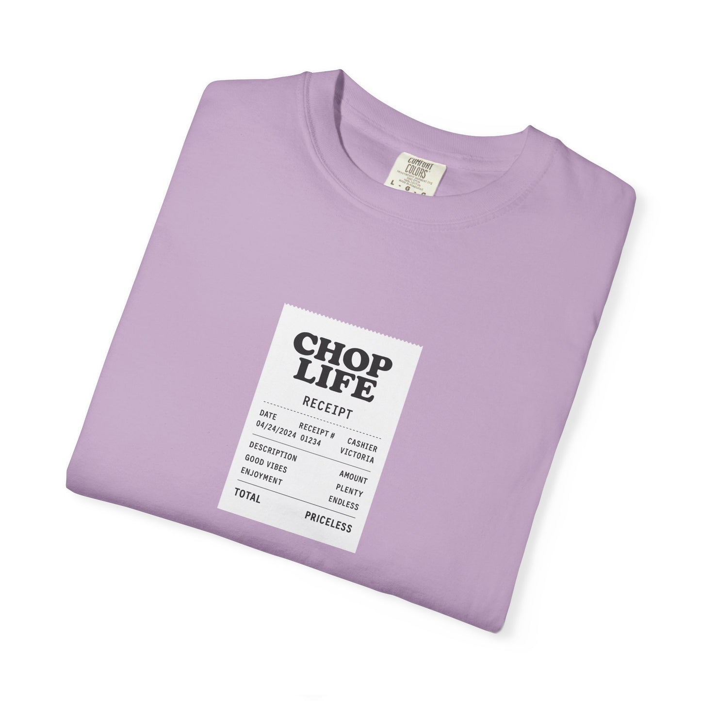 Chop Life Receipt Oversized T-shirt